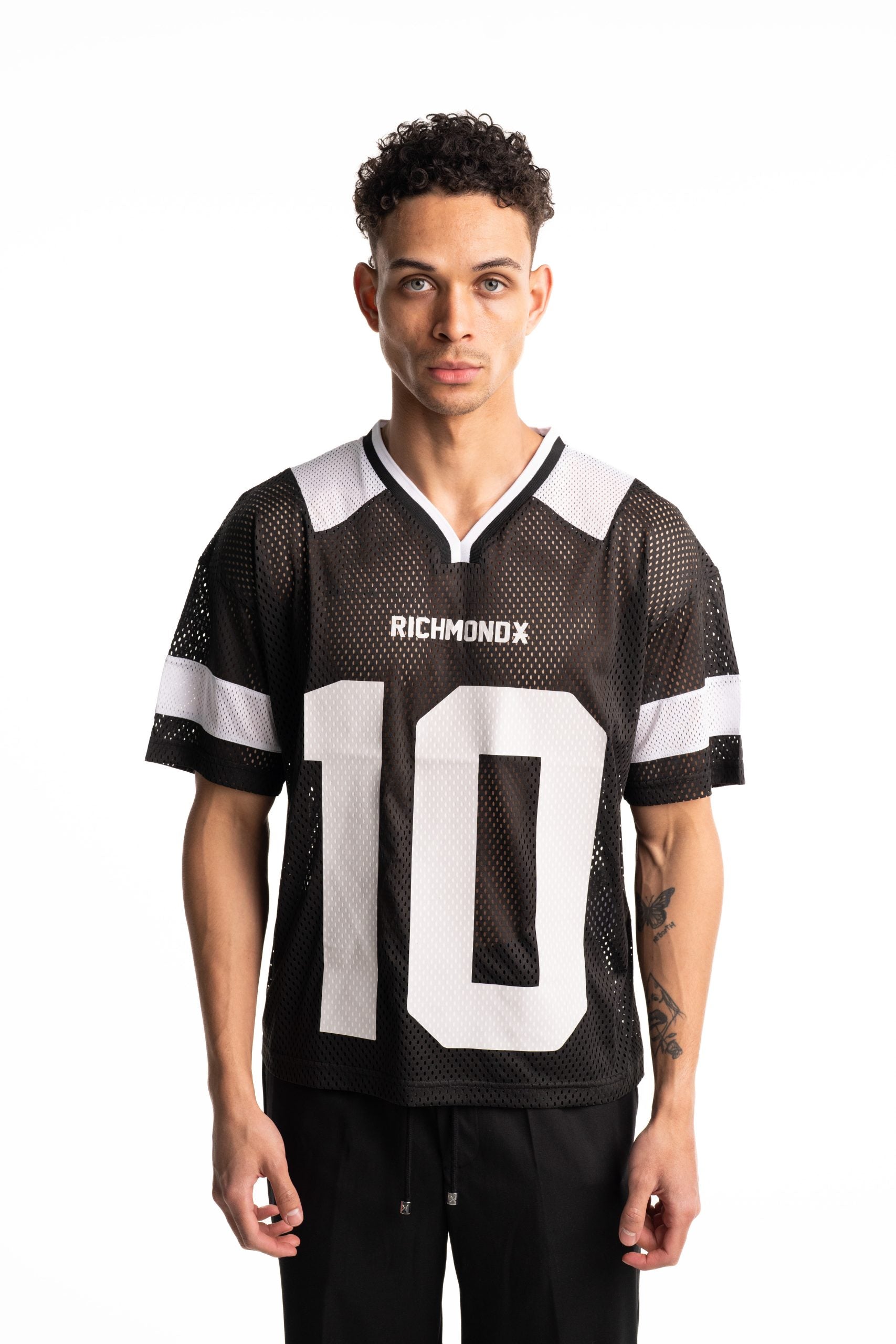 John Richmond Men's Over Laote T Shirt | UMA25367TSHB-Black