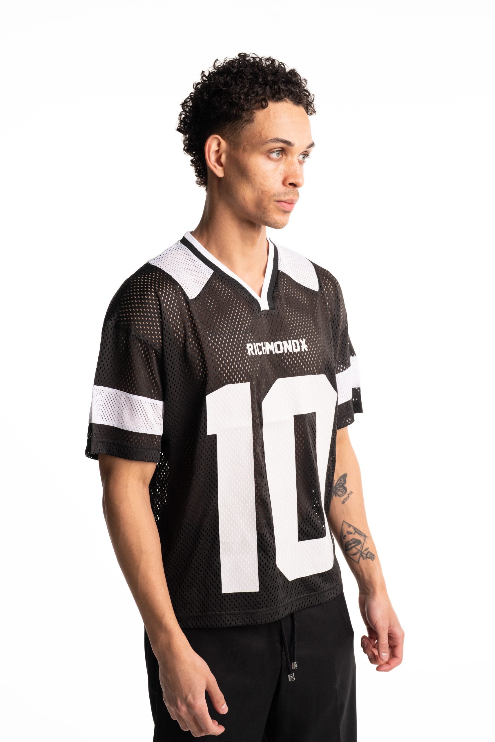 John Richmond Men's Over Laote T Shirt | UMA25367TSHB-Black