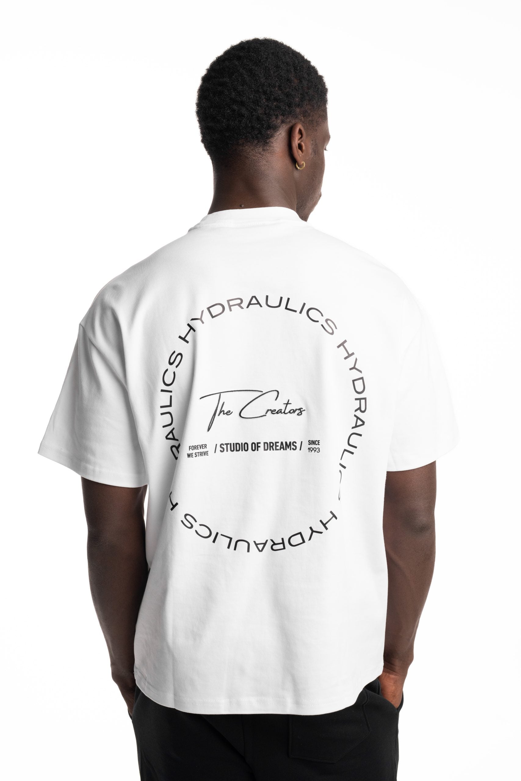 Hydraulics Circular Chain Oversized Fit T-Shirt White