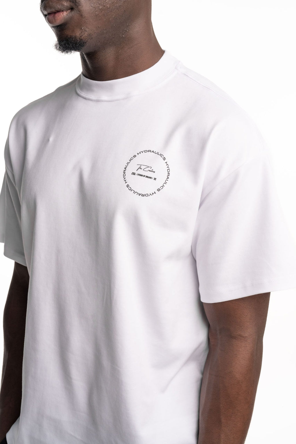 Hydraulics Circular Chain Oversized Fit T-Shirt White