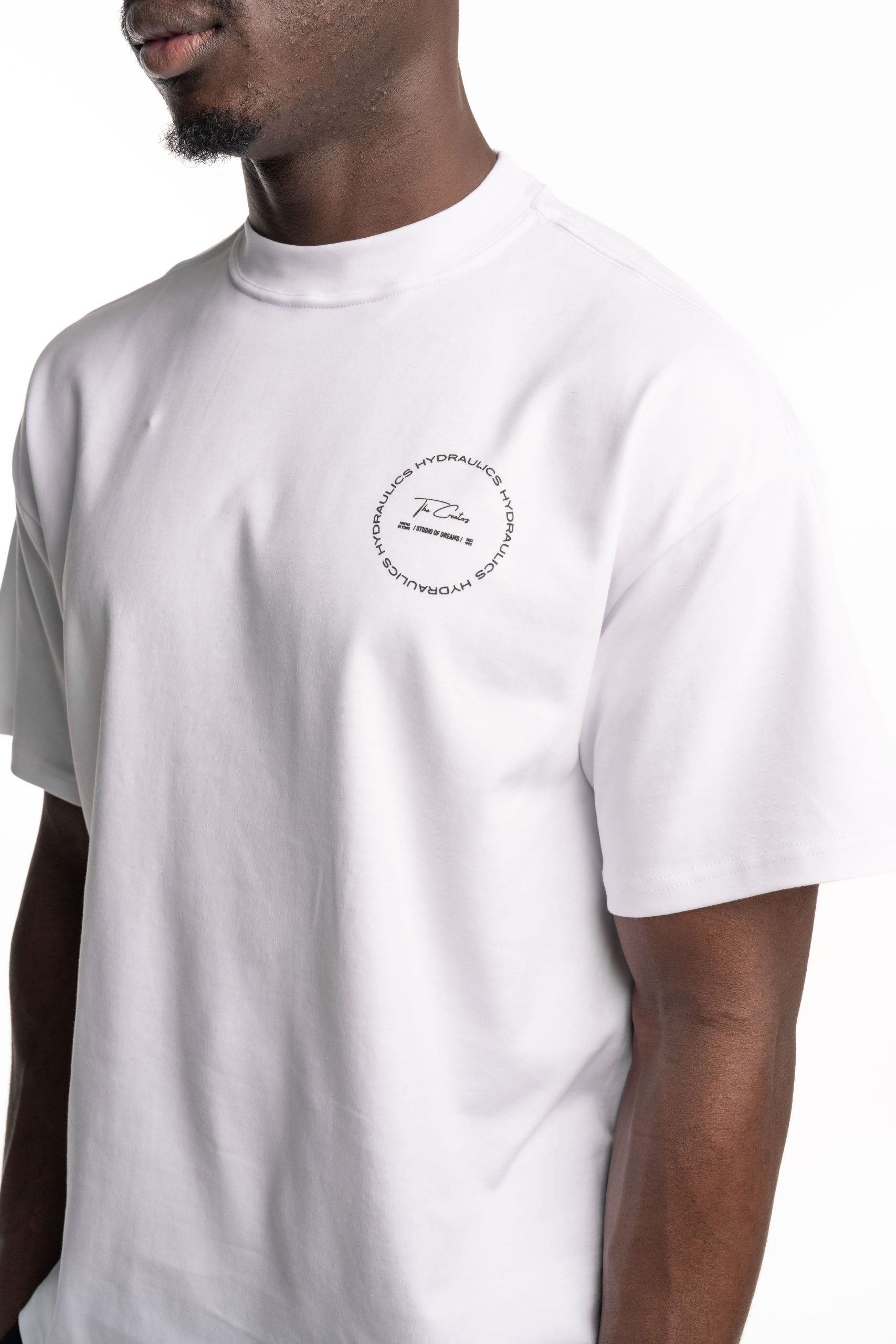 Hydraulics Circular Chain Oversized Fit T-Shirt White