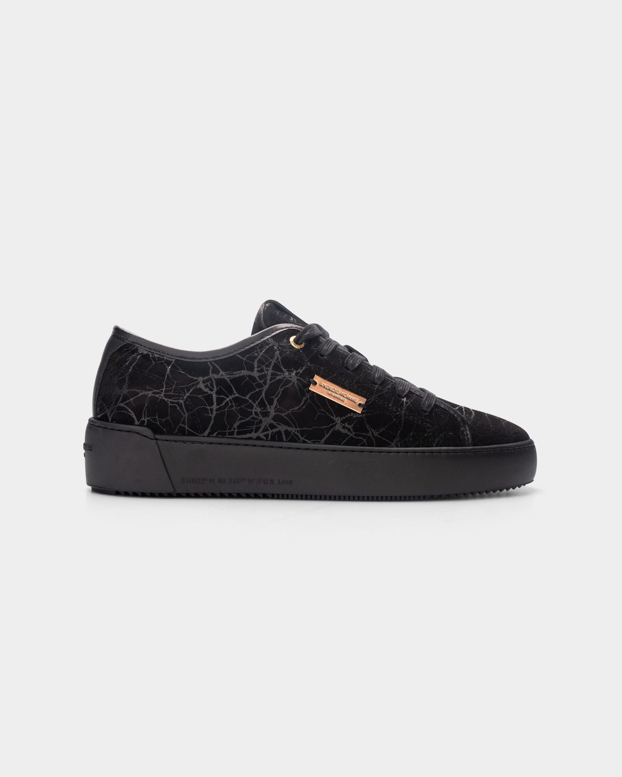 Android Homme Men's Sorrento Suede Gloss Marble Triple Black | AHP253-31