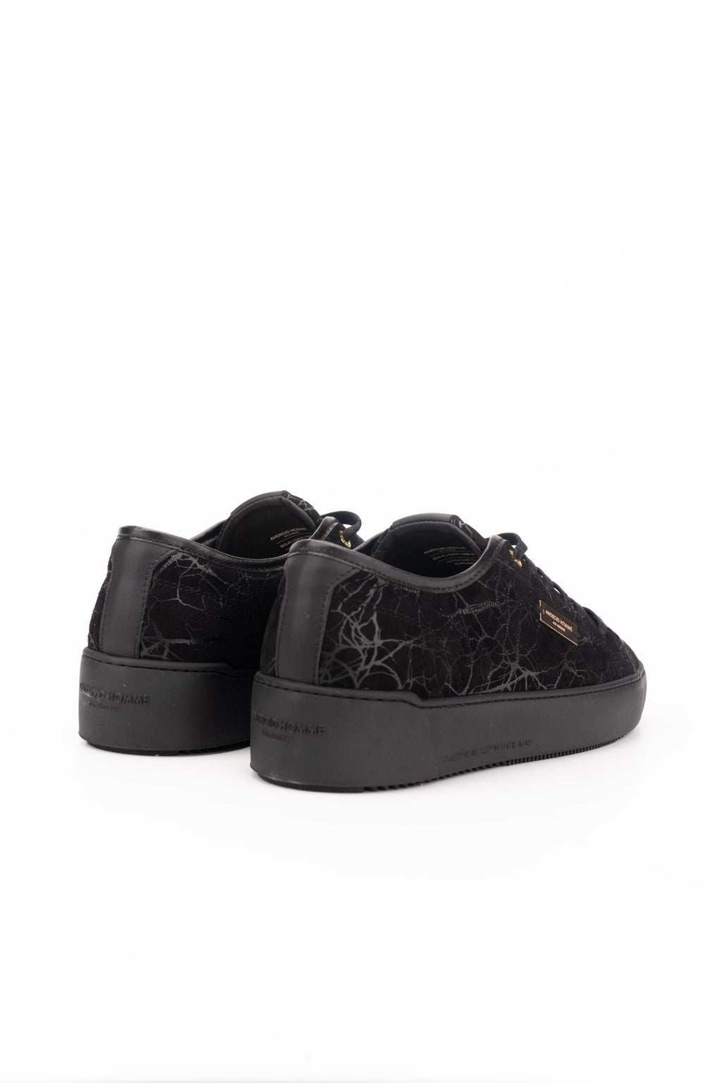 Android Homme Men's Sorrento Suede Gloss Marble Triple Black | AHP253-31