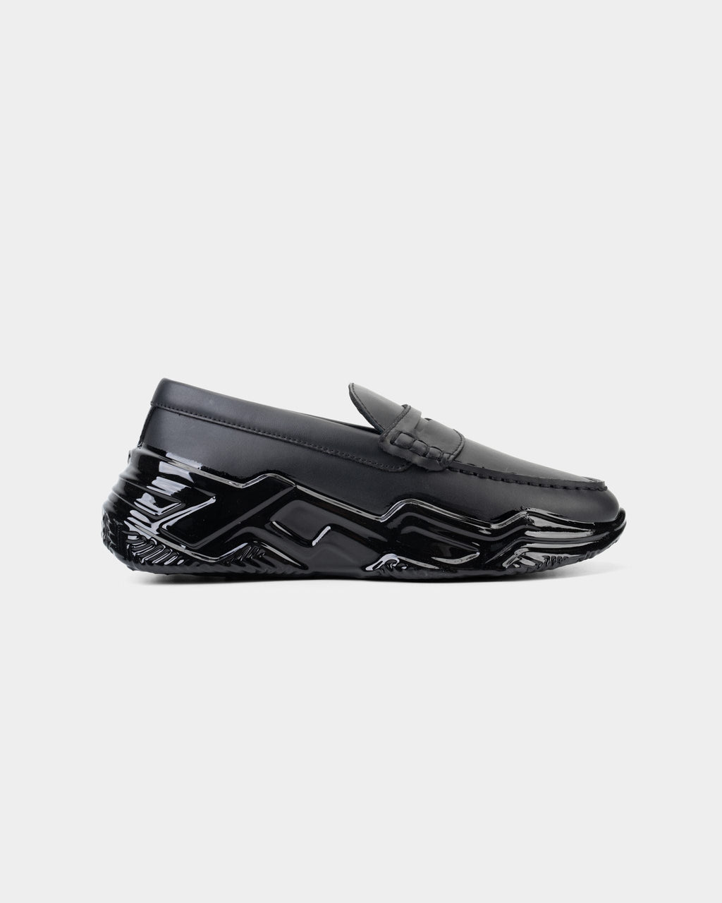 Mallet Men's Archie Loafer Triple Black | TE4075-TPB DIP