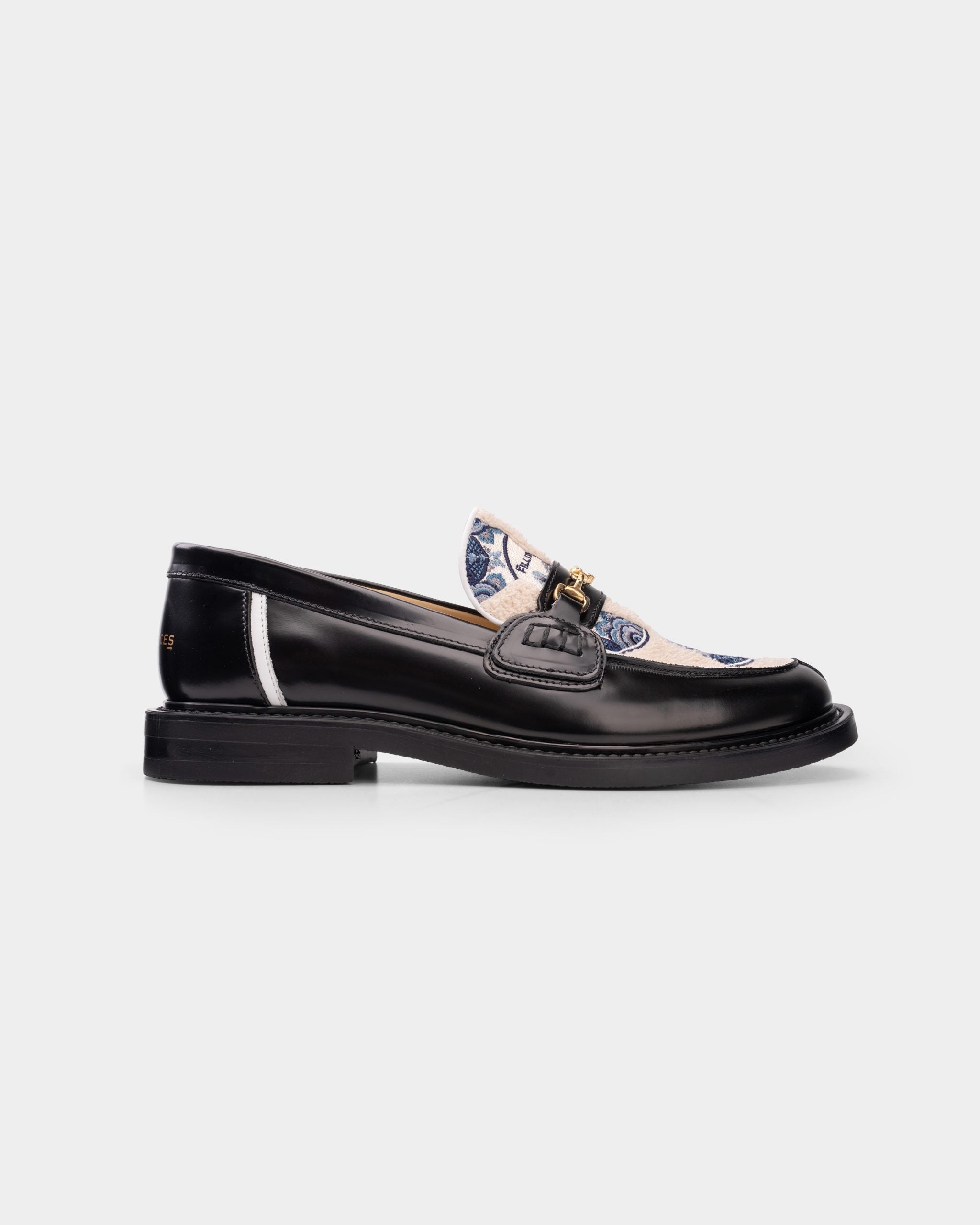 Filling Pieces Men's Broken Plate Loafer Black | 112611303321-130