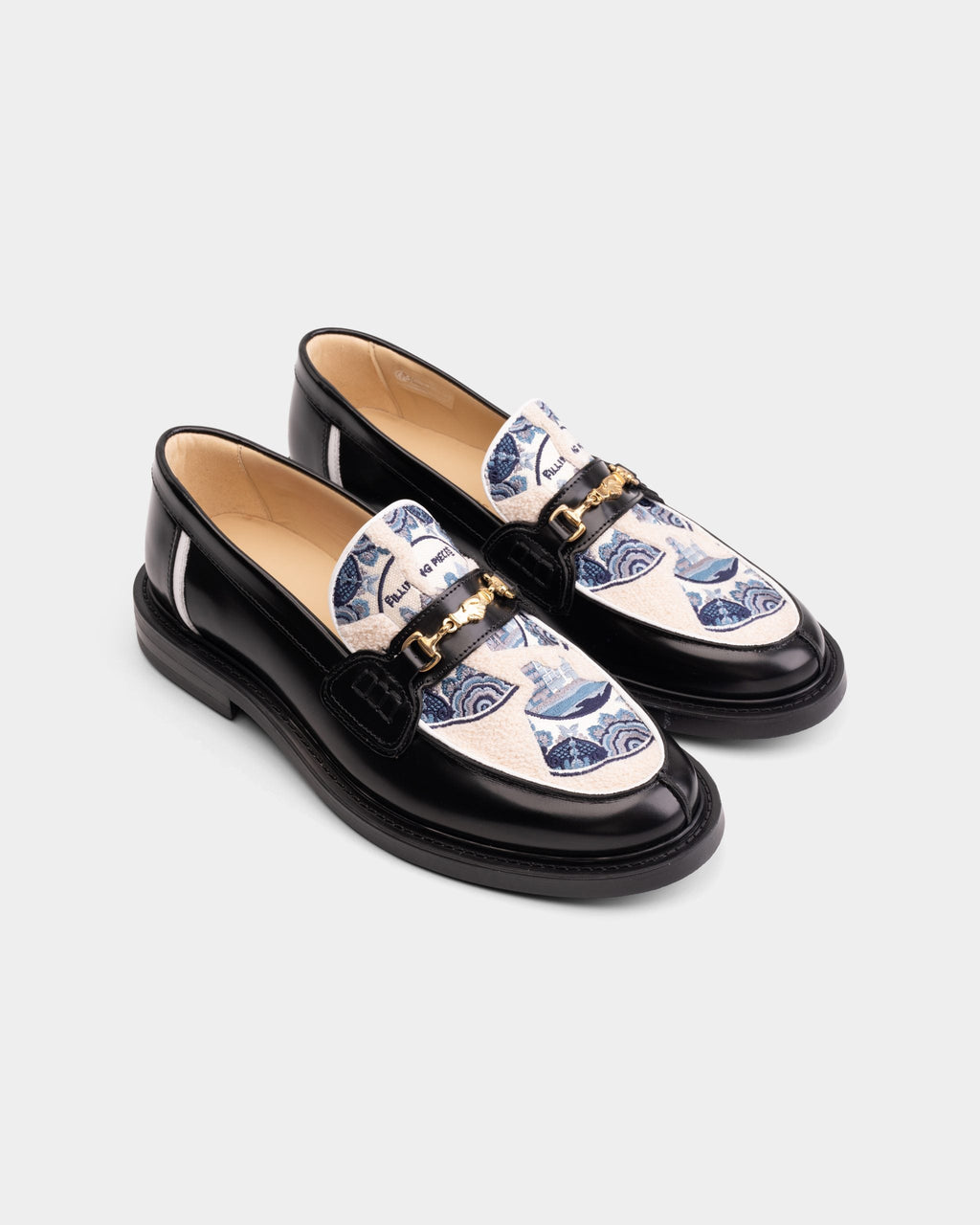 Filling Pieces Men's Broken Plate Loafer Black | 112611303321-130