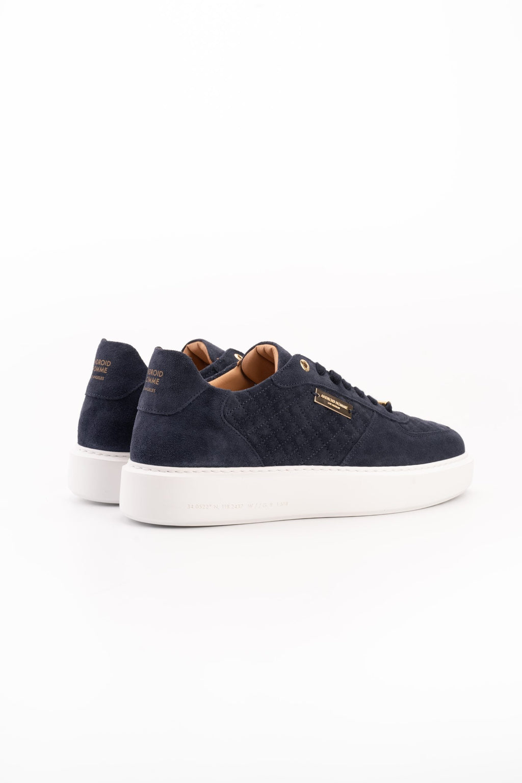 Android Homme Men's Manhattan Quilted Suede Navy | AHP261-07