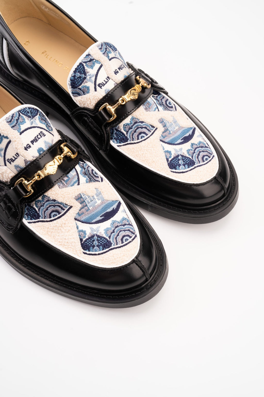 Filling Pieces Men's Broken Plate Loafer Black | 112611303321-130