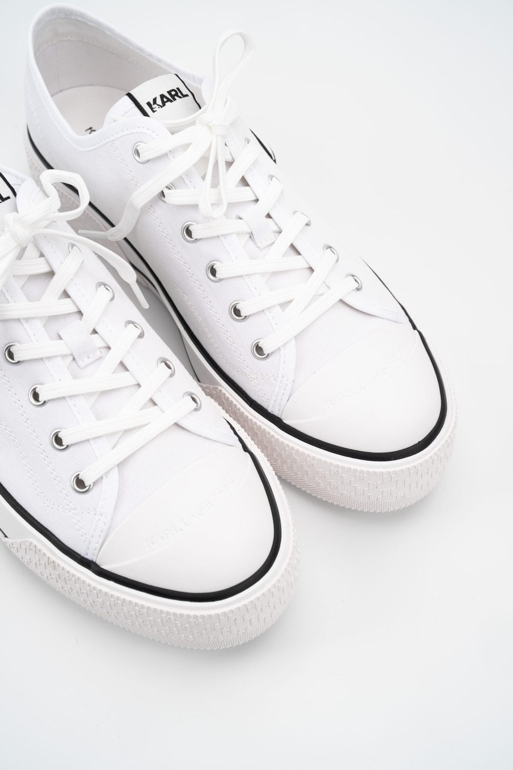 Karl Lagerfeld Men's Kampus Max NFT Lo Cnv White Canvas | KL95025A-911