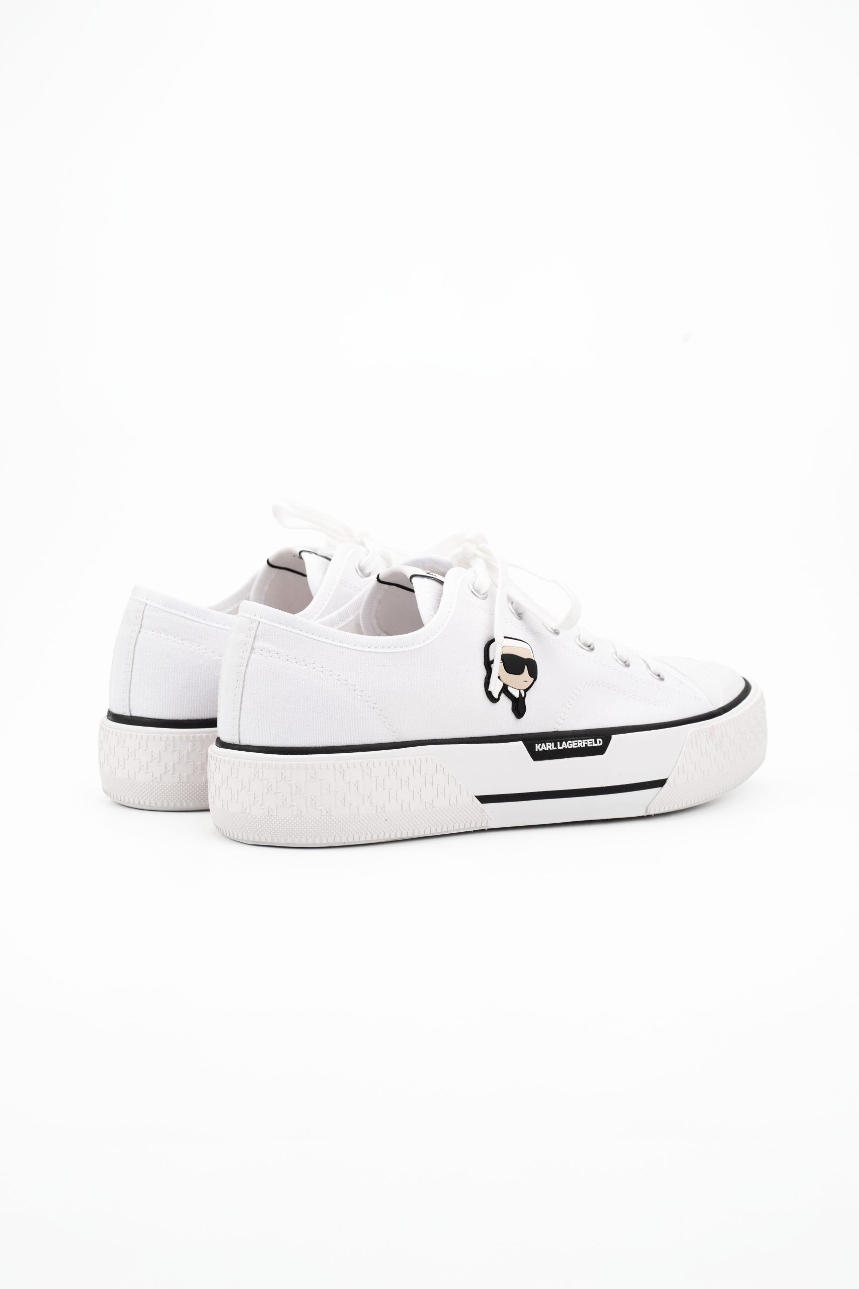 Karl Lagerfeld Men's Kampus Max NFT Lo Cnv White Canvas | KL95025A-911