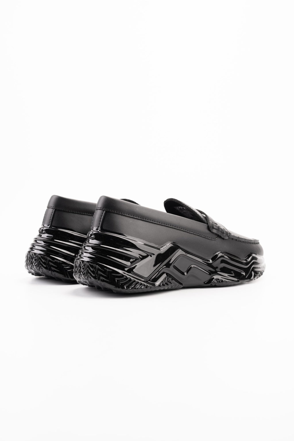 Mallet Men's Archie Loafer Triple Black | TE4075-TPB DIP