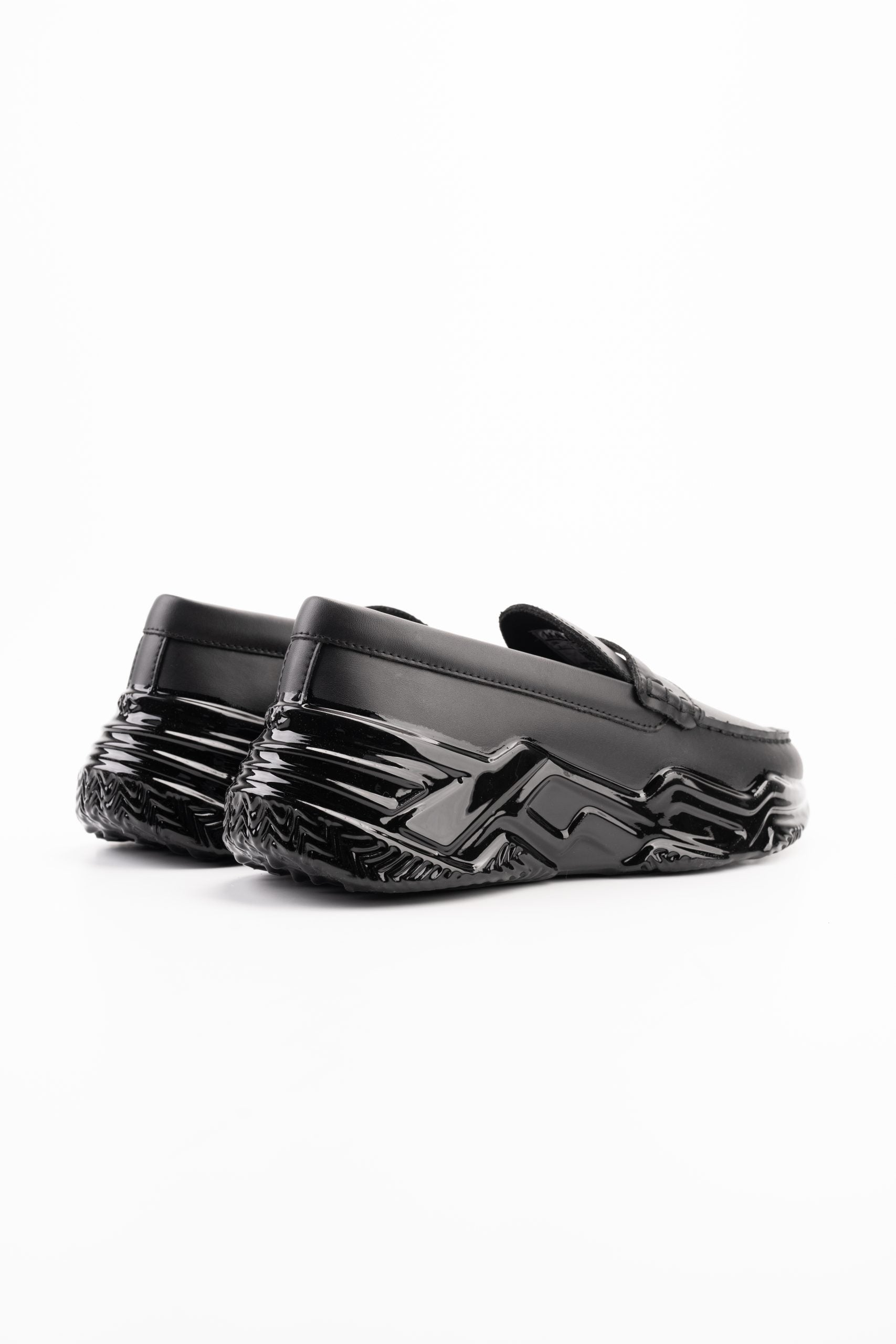 Mallet Men's Archie Loafer Triple Black | TE4075-TPB DIP