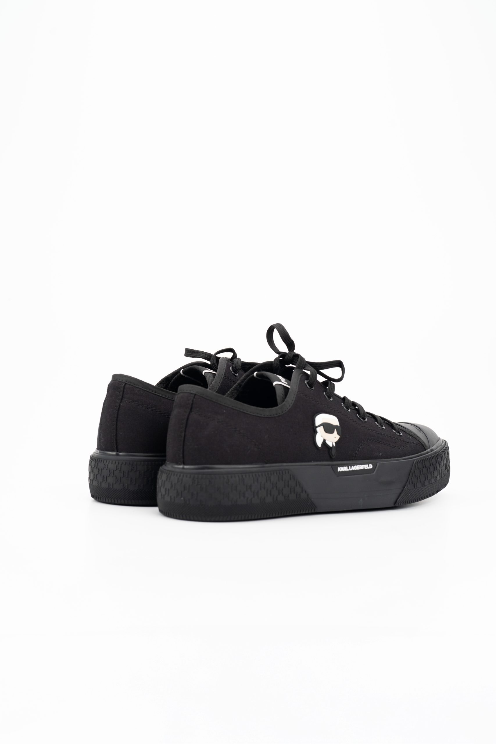 Karl Lagerfeld Men's Kampus Max NFT Lo Cnv Black Canvas Mono | KL95025A-90X
