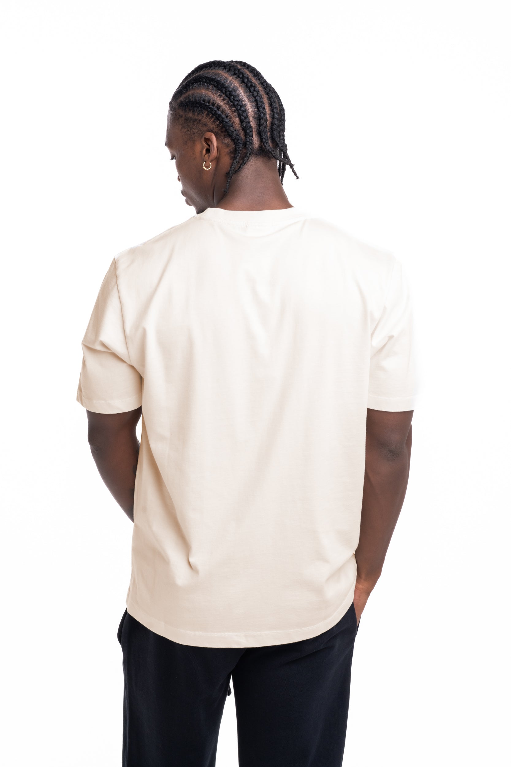 Filling Pieces Men's Gowtu Tonal T Shirt Antique White | 422520500167-214