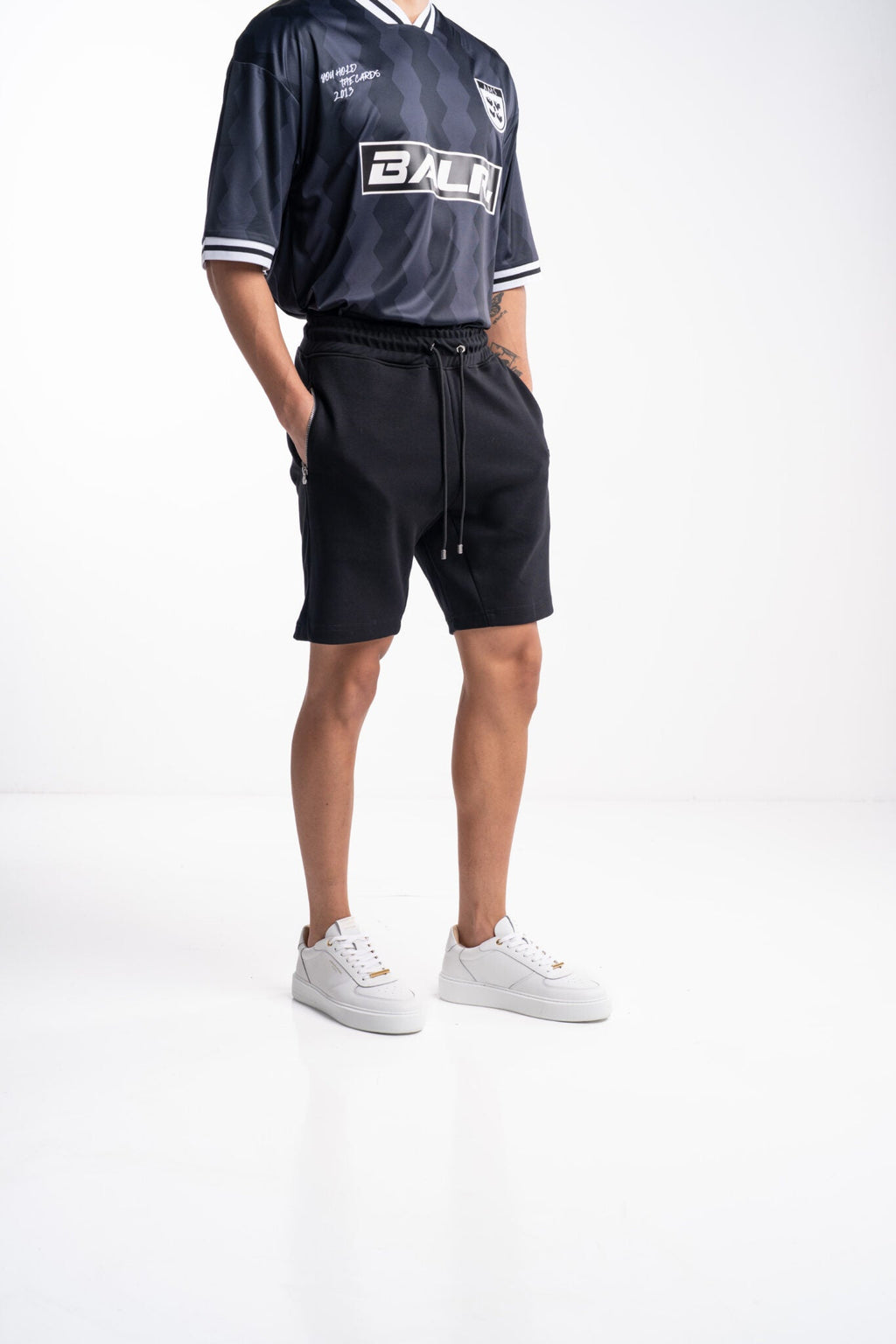 (Core) BALR Men's Q Series Regular Fit Shorts | B1431.1061-Jet Black