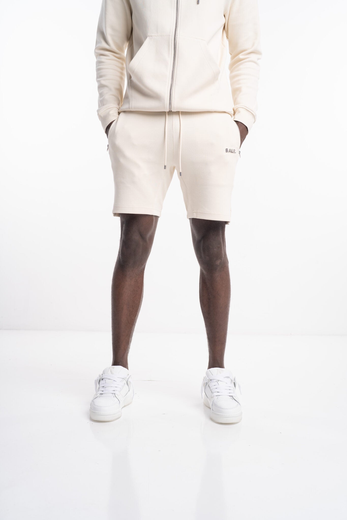 (Core) BALR Men's Q Series Regular Fit Shorts | B1431.1061-White Swan