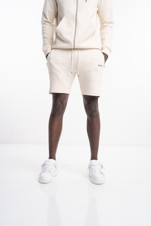 (Core) BALR Men's Q Series Regular Fit Shorts | B1431.1061-White Swan