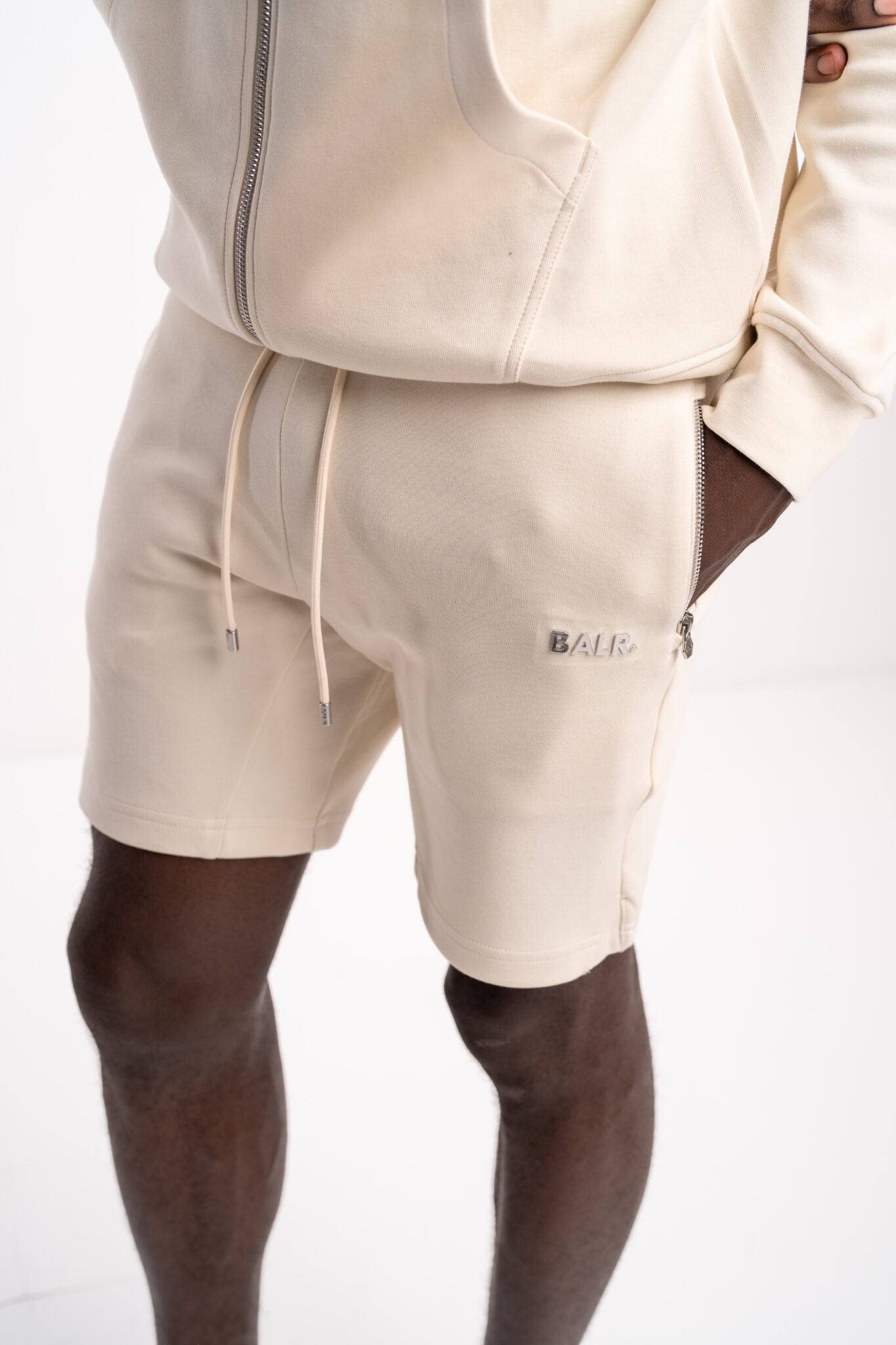 (Core) BALR Men's Q Series Regular Fit Shorts | B1431.1061-White Swan