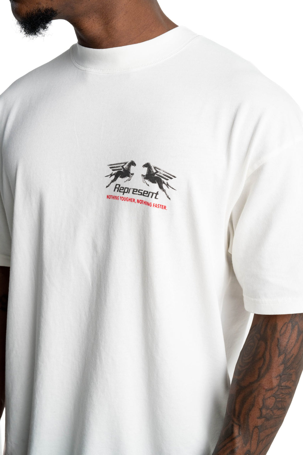 Represent Men's 24 Hour Service T Shirt | MLM100768-72-Flat White