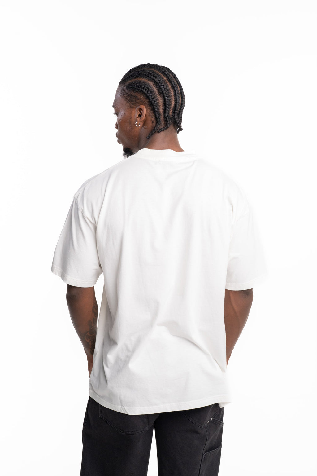 Represent Men's Western Initial T Shirt | MLM100595-72-Flat White