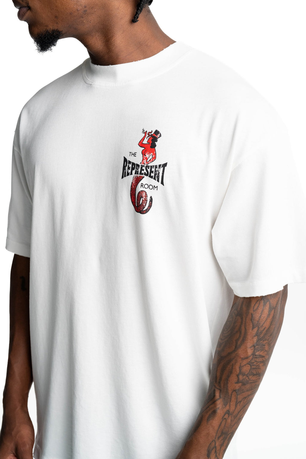 Represent Men's The Viper Room Dice T Shirt | MLM100598-72-Flat White