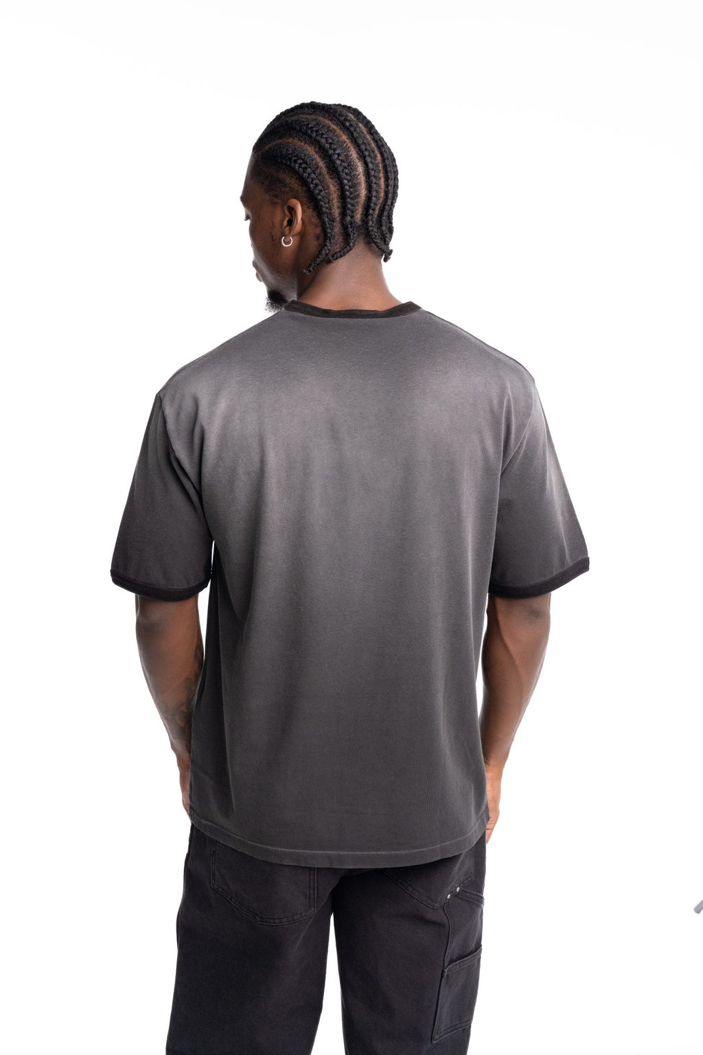Represent Men's Represented Ringer T Shirt | MLM100721-04-Stained Black