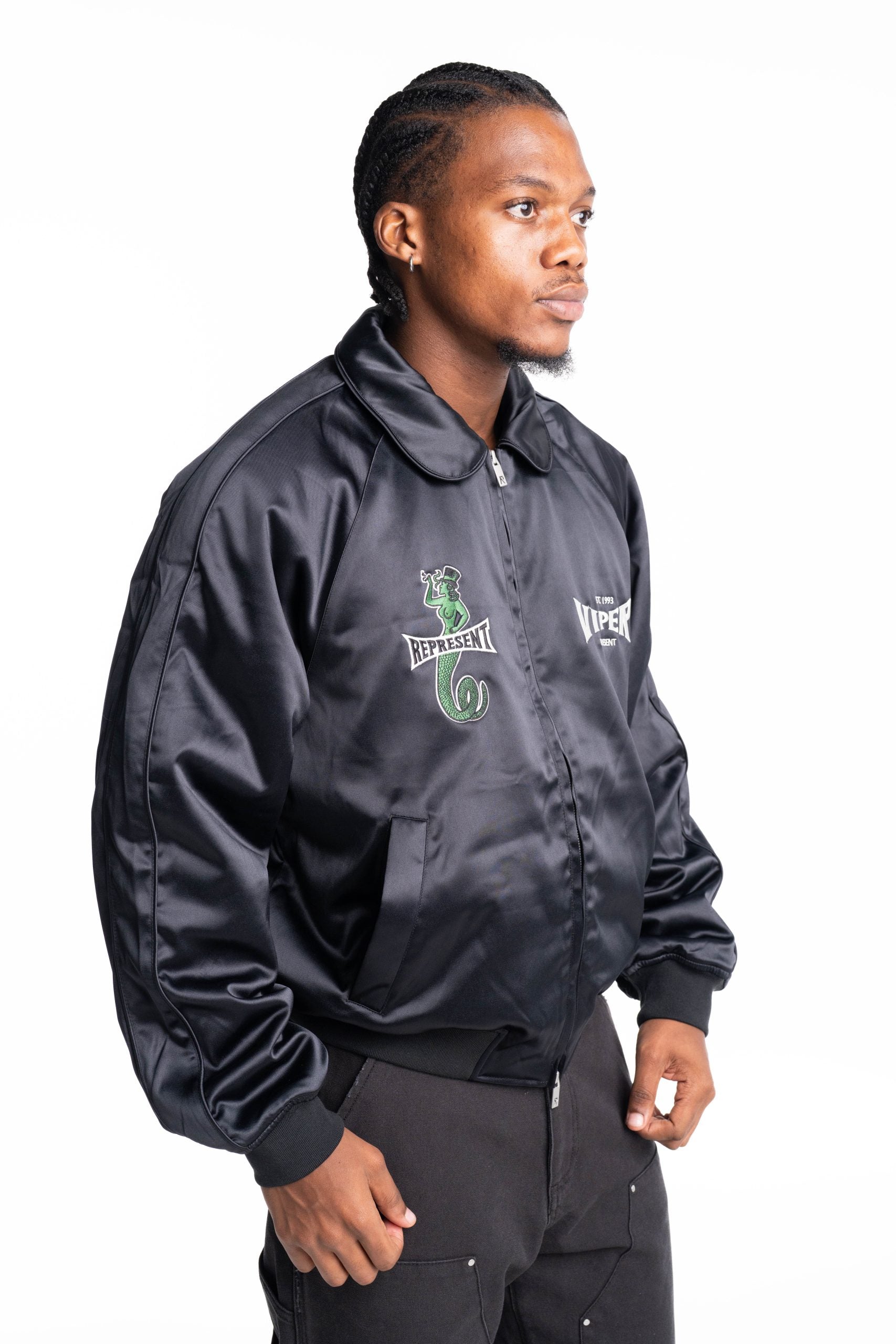 Represent Men's Viper Souvenier Jacket | MLM100539-01-Jet Black