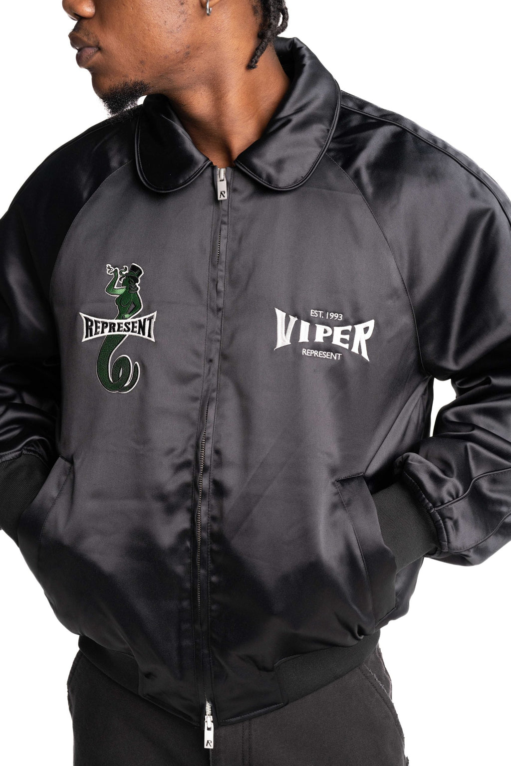 Represent Men's Viper Souvenier Jacket | MLM100539-01-Jet Black
