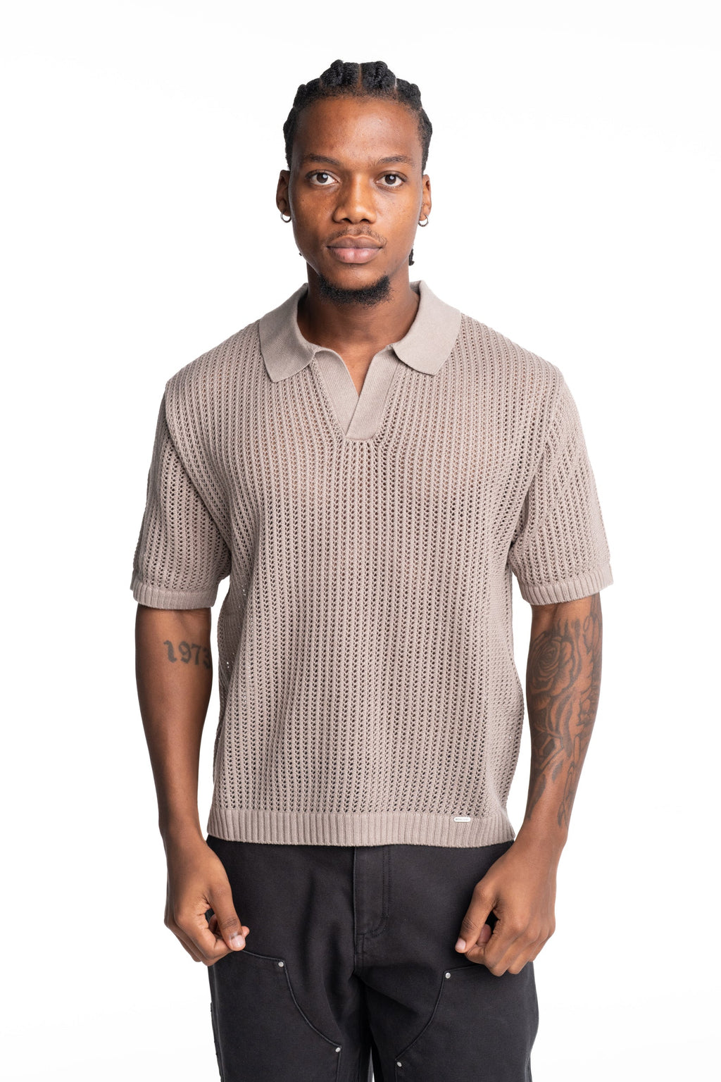 Represent Men's Beverly Knit Polo | MLM100725-37-Vintage Khaki