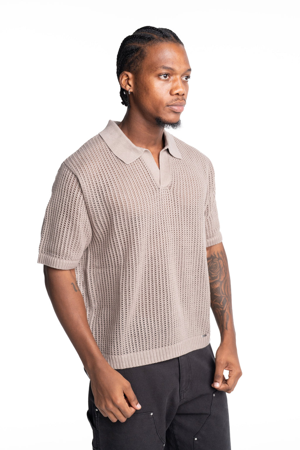 Represent Men's Beverly Knit Polo | MLM100725-37-Vintage Khaki