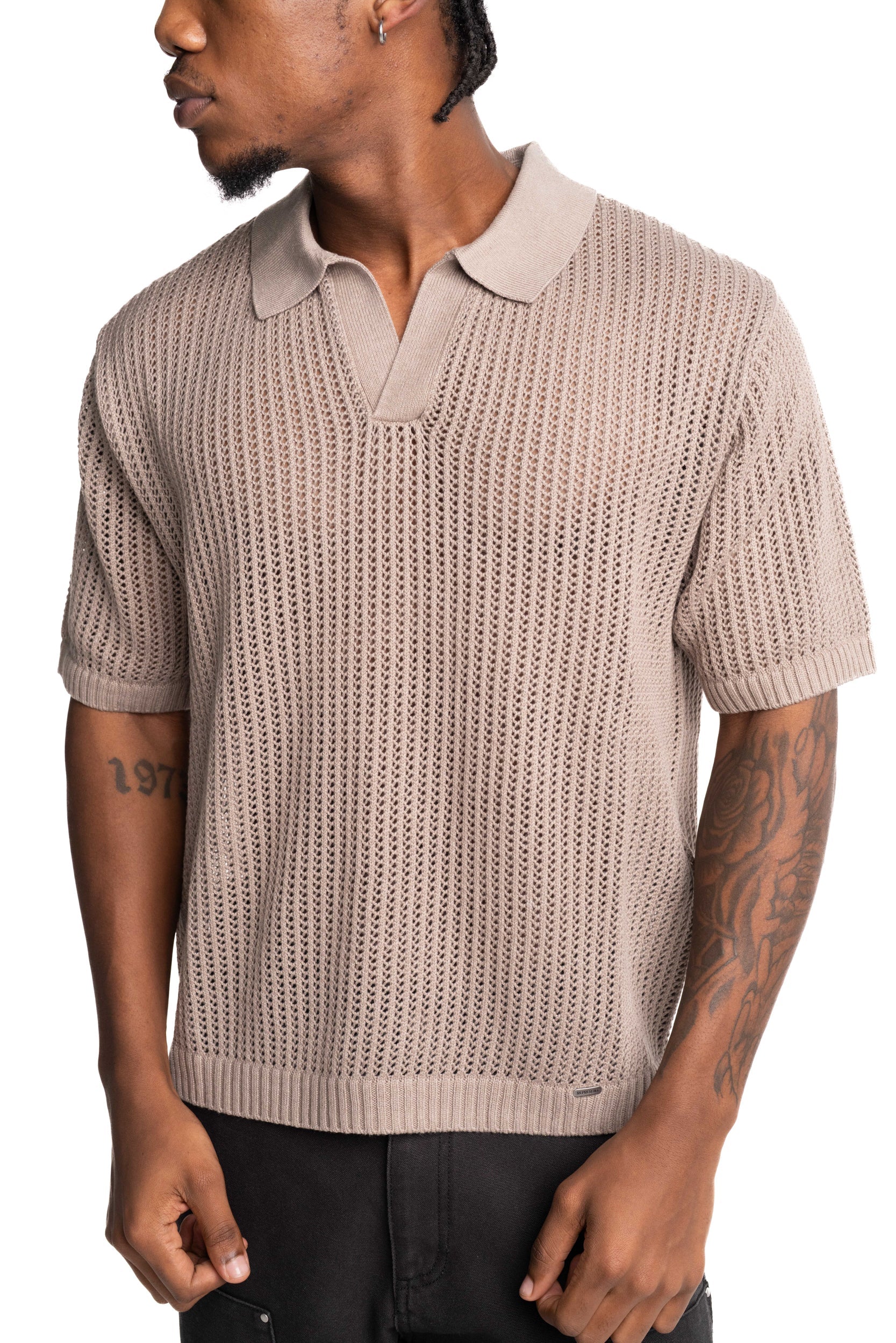 Represent Men's Beverly Knit Polo | MLM100725-37-Vintage Khaki