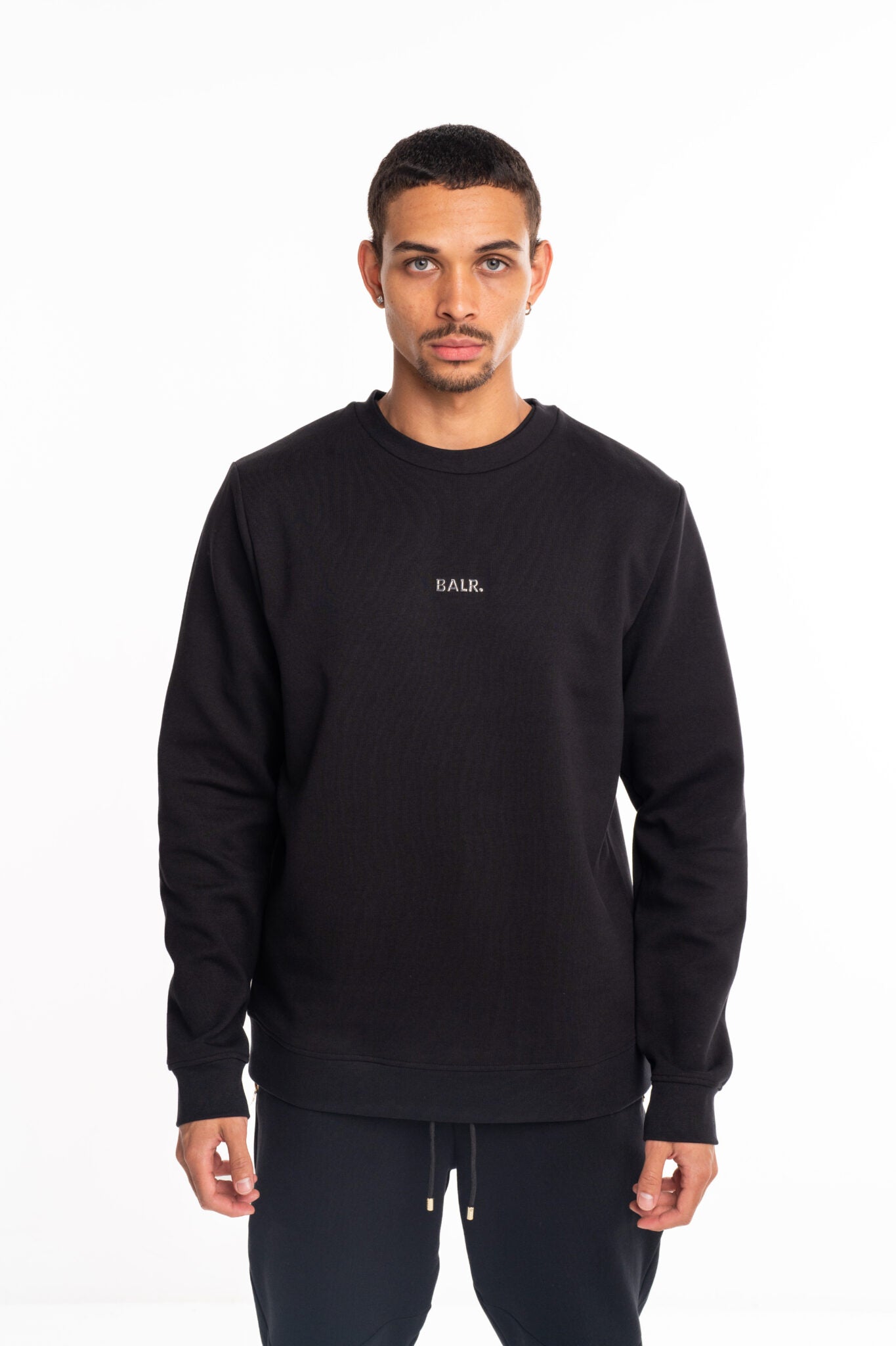 (Core) BALR Men's Q Series Regular Fit Crewneck | B1262.1074-Jet Black