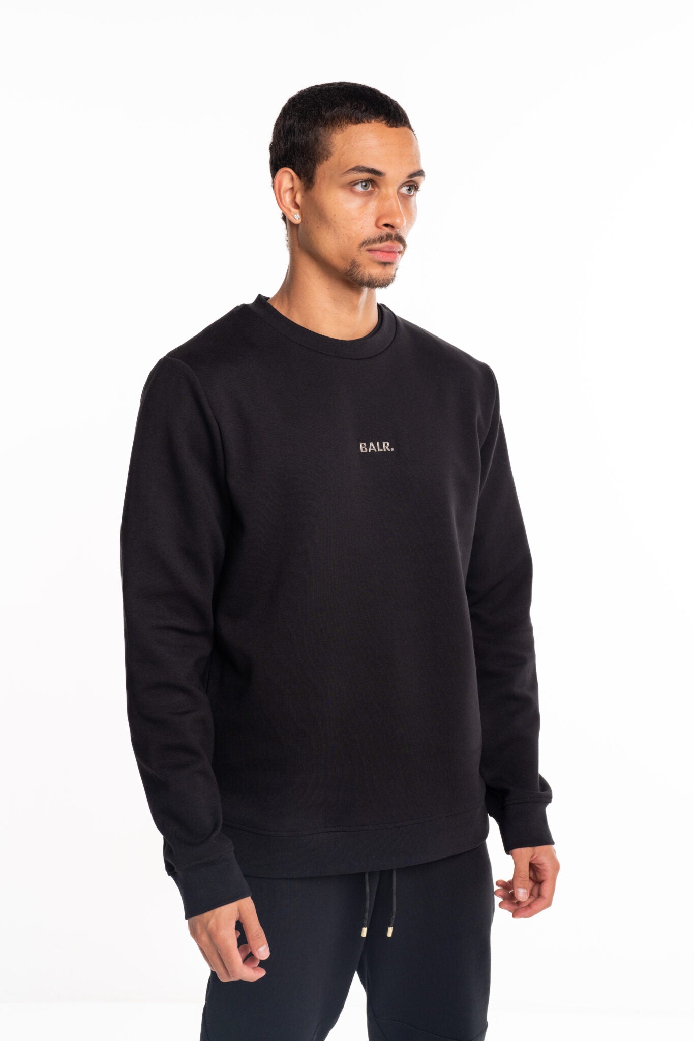 (Core) BALR Men's Q Series Regular Fit Crewneck | B1262.1074-Jet Black