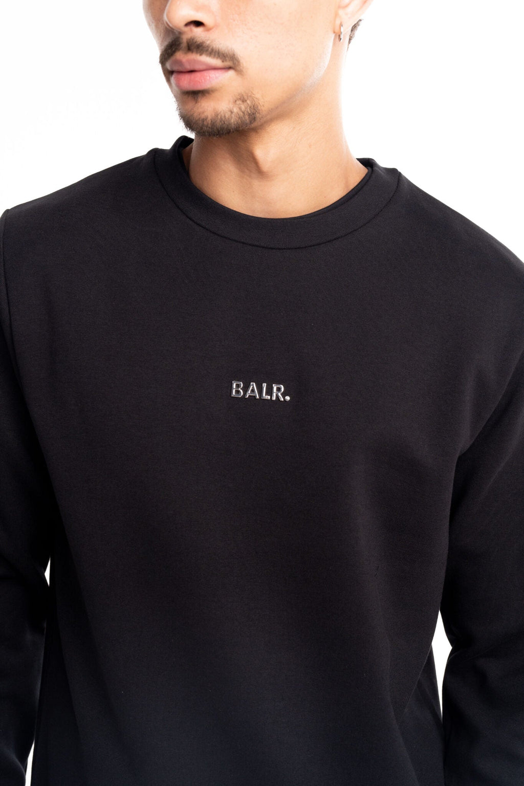 (Core) BALR Men's Q Series Regular Fit Crewneck | B1262.1074-Jet Black