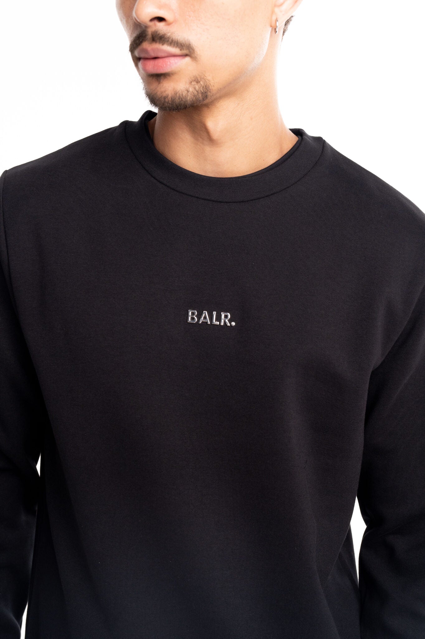 (Core) BALR Men's Q Series Regular Fit Crewneck | B1262.1074-Jet Black