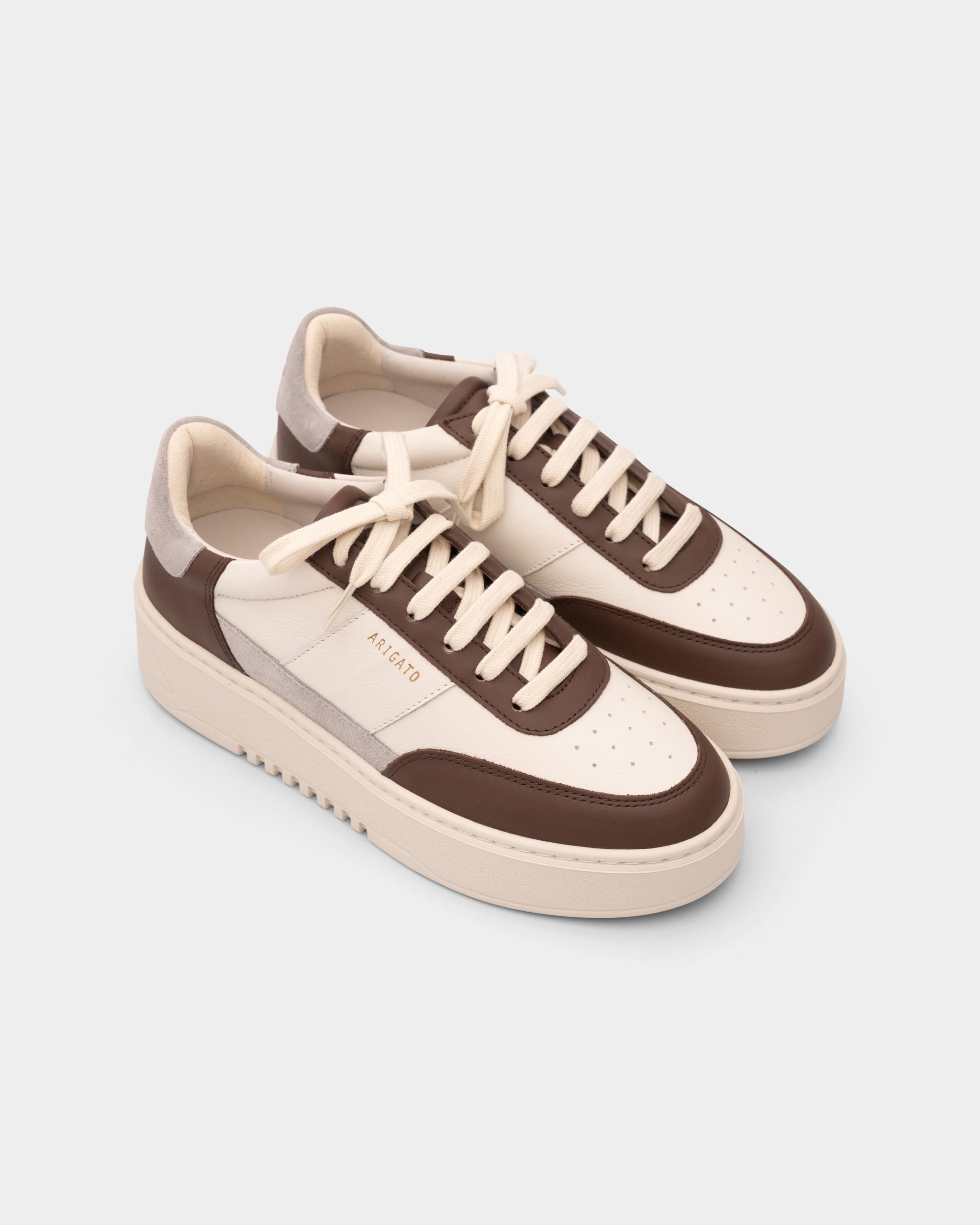 Axel Arigato Ladies Orbit Vintage Sneaker | F3395004-Grey/Dark Brown
