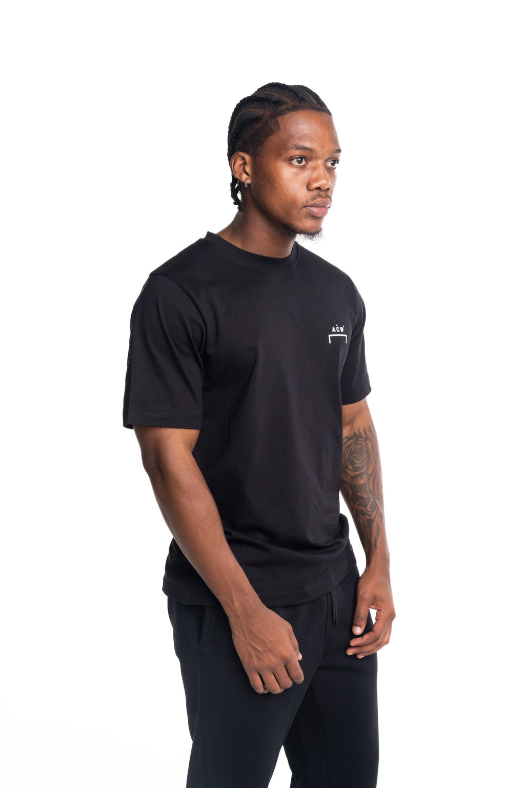 A Cold Wall Men's Follet Logo T Shirt | ACW100-1001- Black