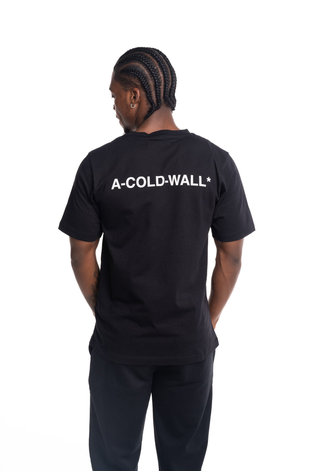 A Cold Wall Men's Follet Logo T Shirt | ACW100-1001- Black