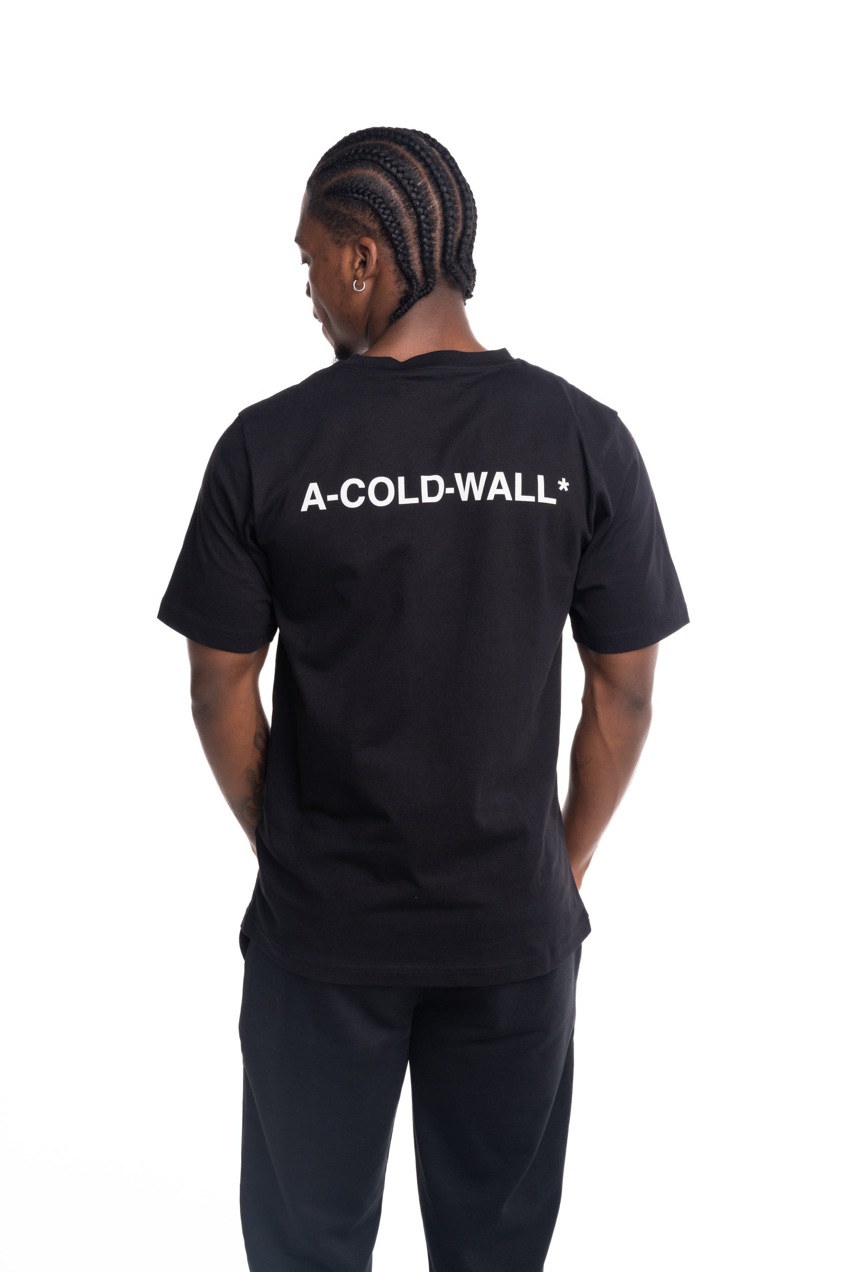 A Cold Wall Men's Follet Logo T Shirt | ACW100-1001- Black