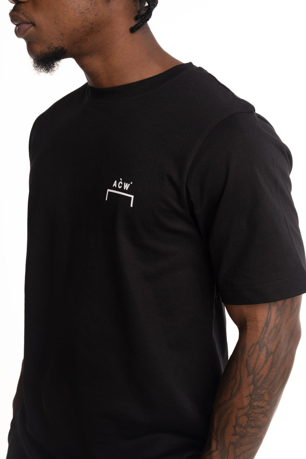 A Cold Wall Men's Follet Logo T Shirt | ACW100-1001- Black