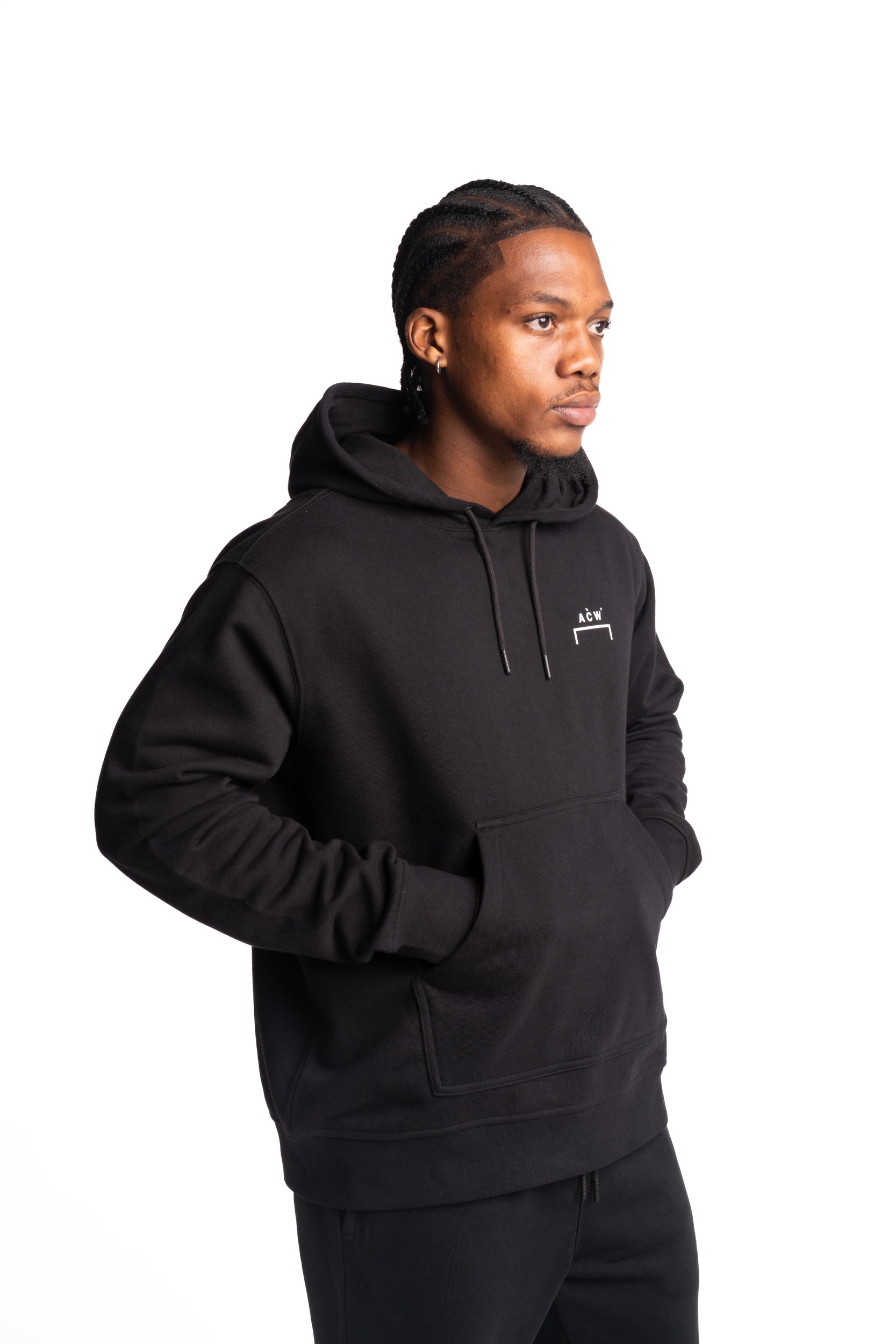 A Cold Wall Men's Balmore Logo Hoodie | ACW102-1001-Black