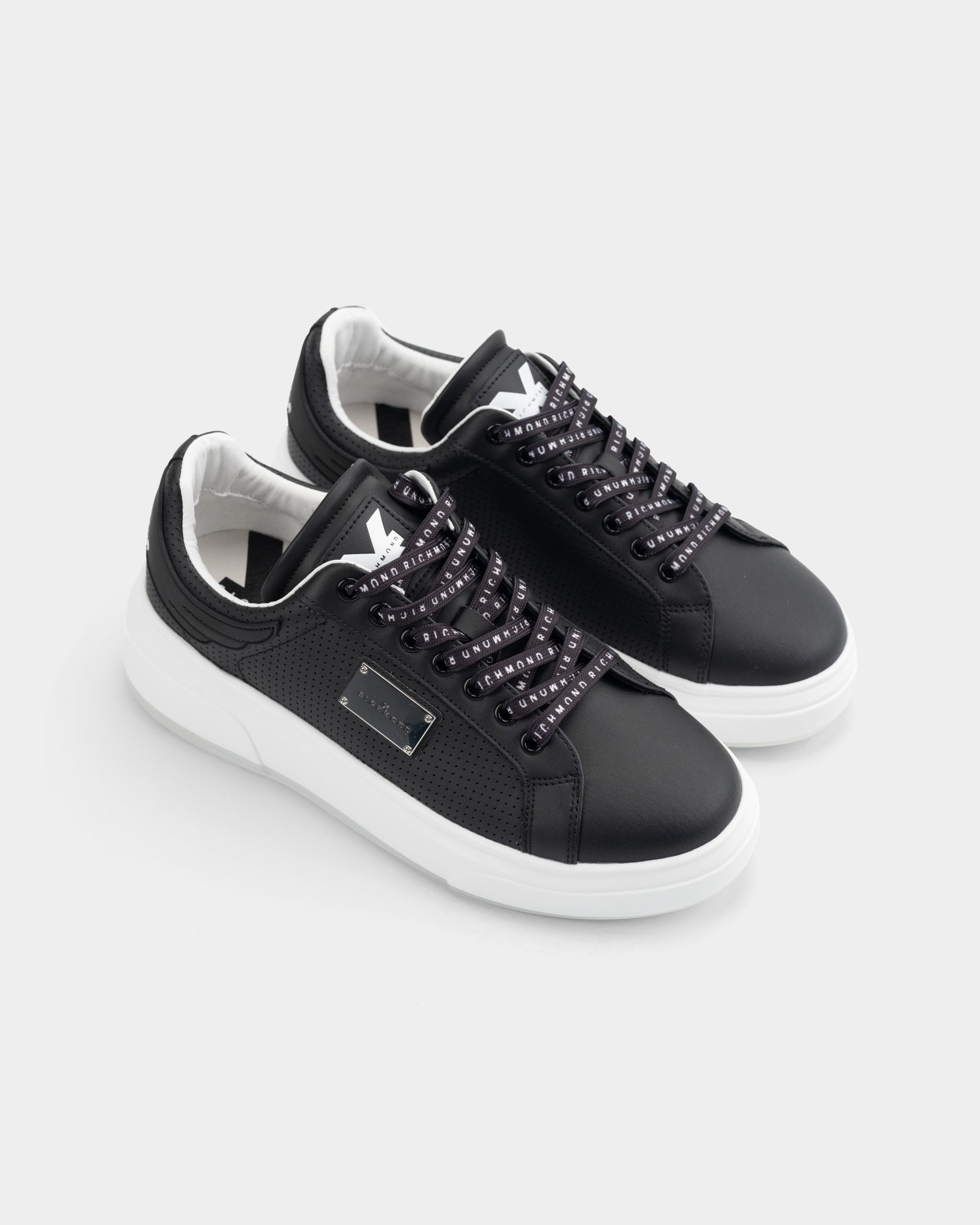 John Richmond Men's Shoes Action Leather Black | 31018-D