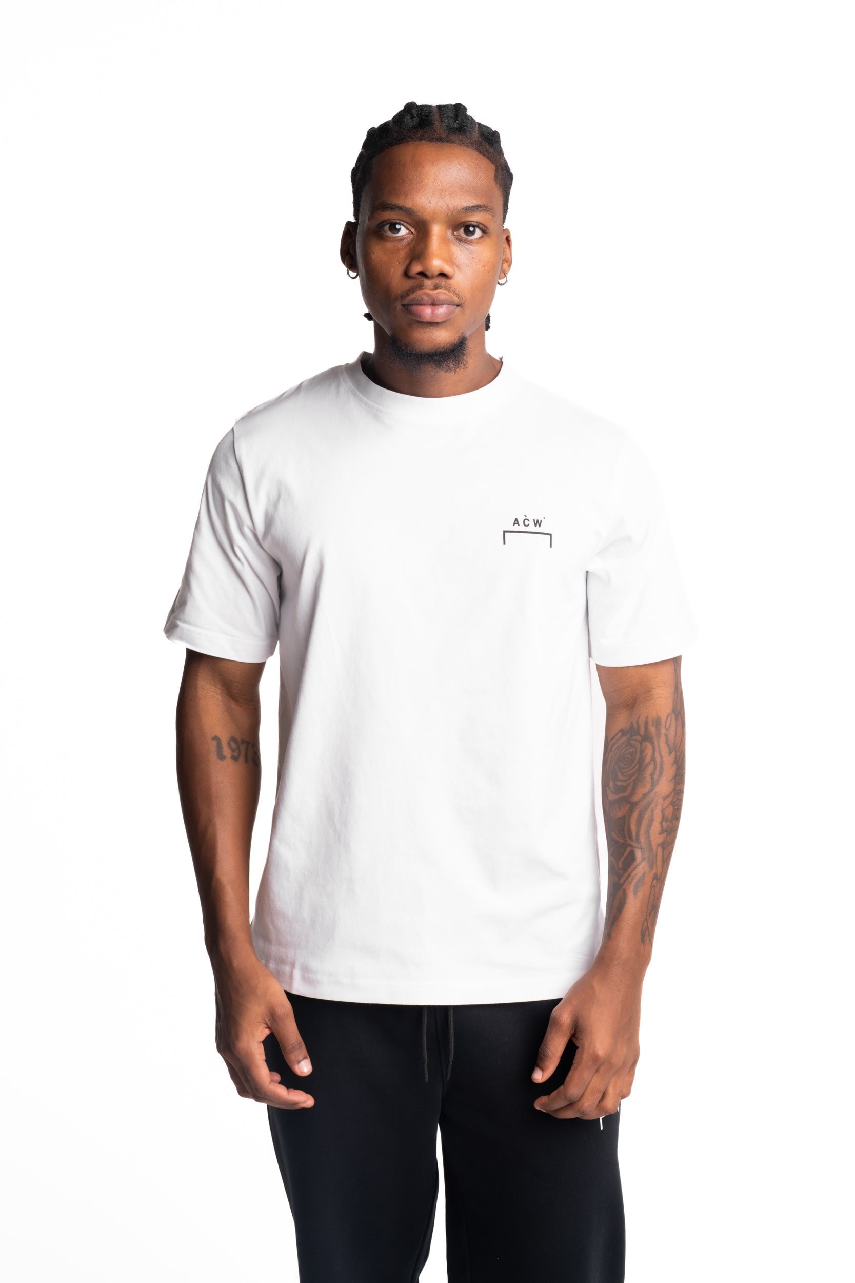 A Cold Wall Men's Follet Logo T Shirt | ACW100-1012- White