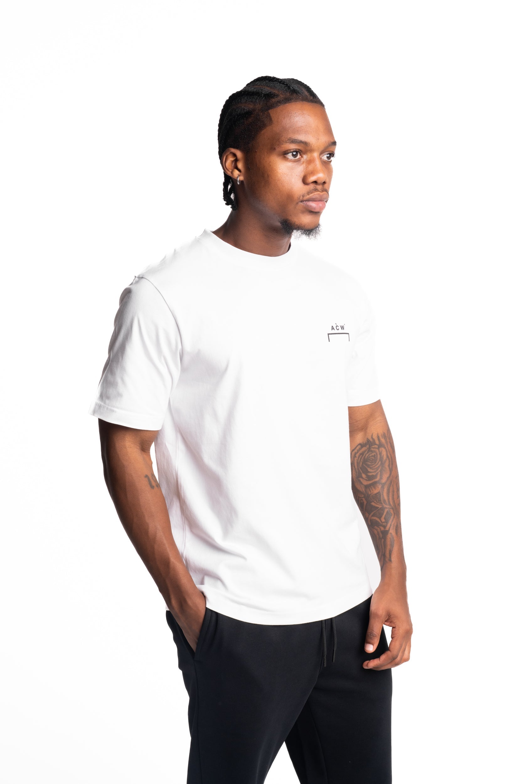 A Cold Wall Men's Follet Logo T Shirt | ACW100-1012- White