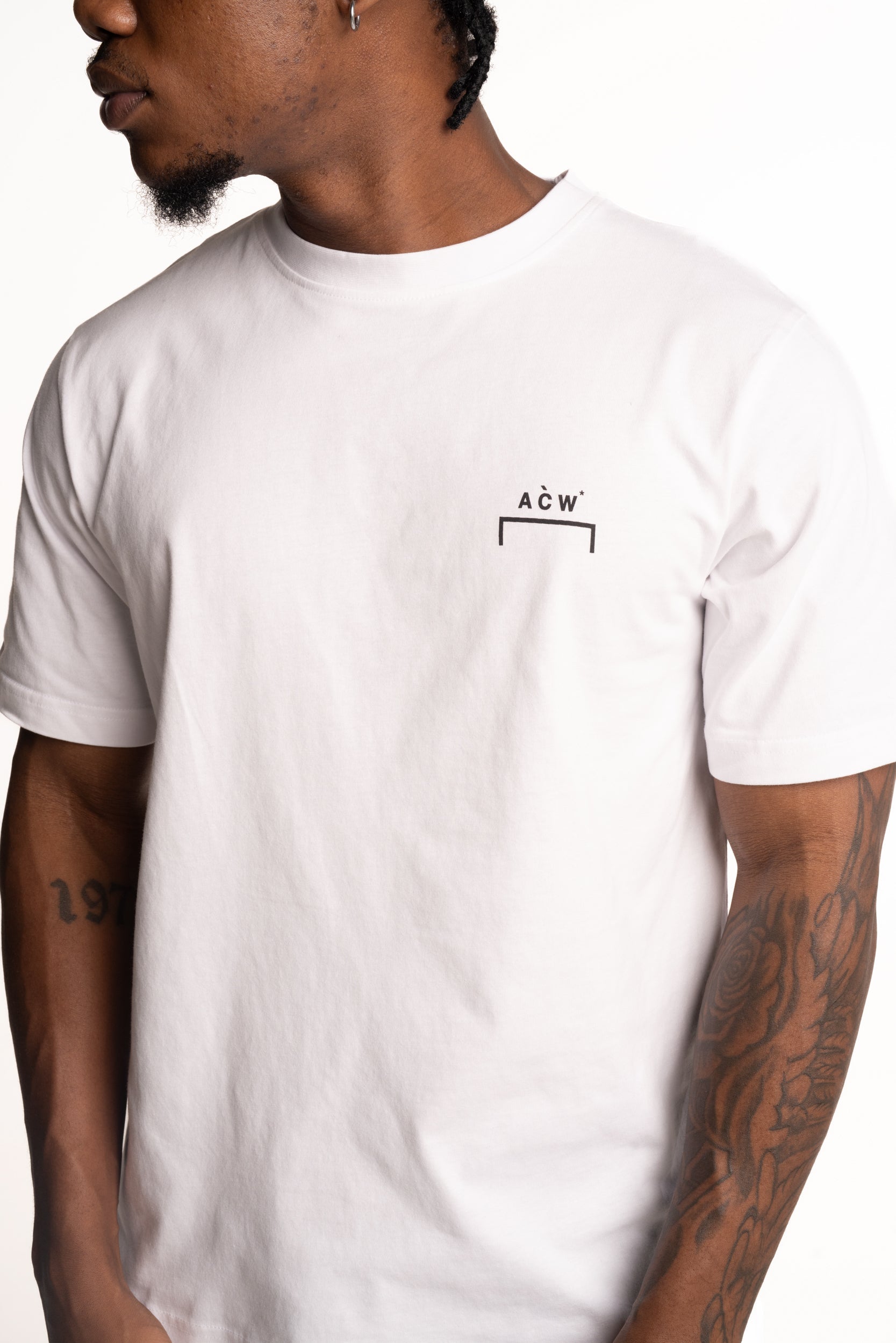 A Cold Wall Men's Follet Logo T Shirt | ACW100-1012- White