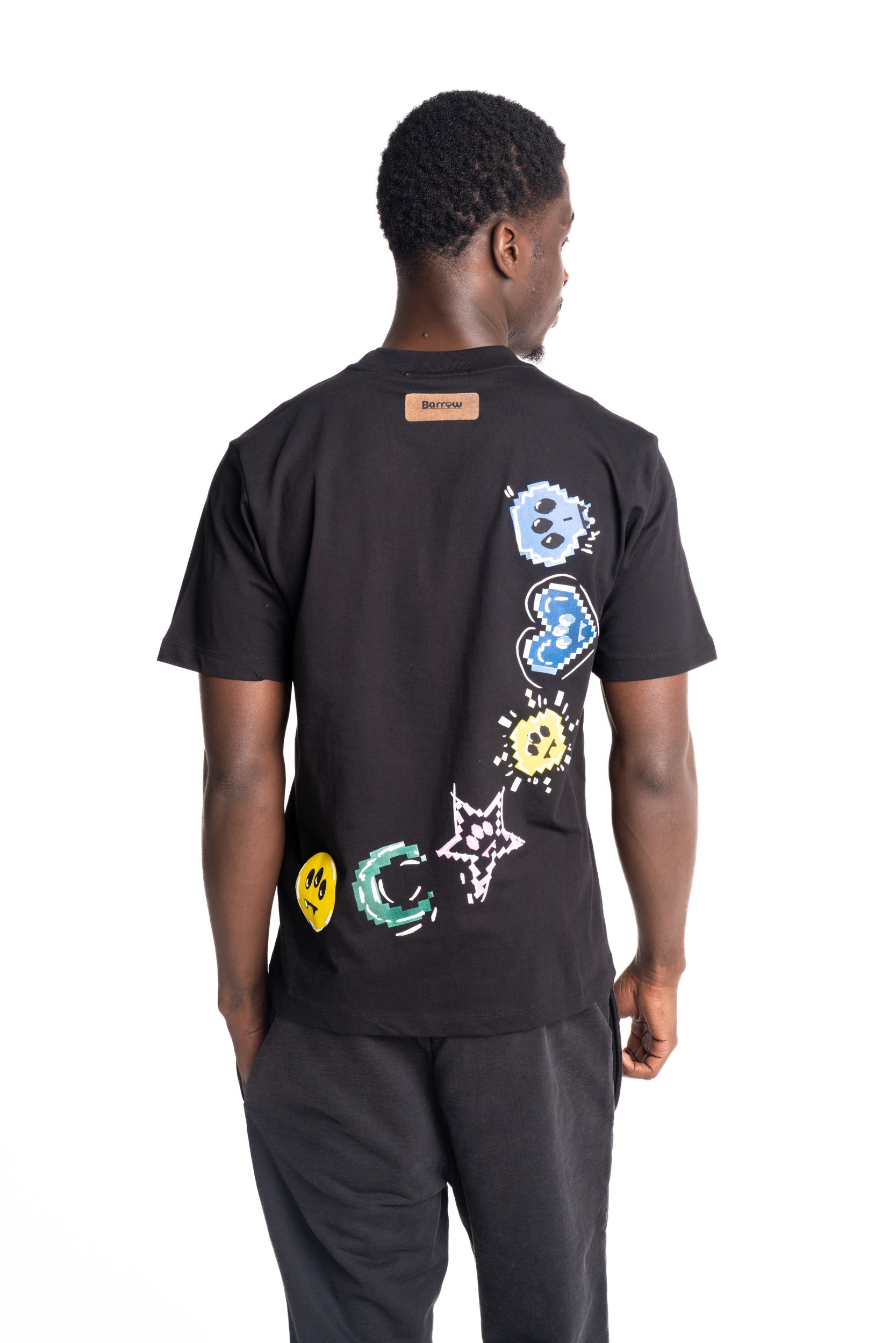 Barrow Men's Jersey T Shirt | S6BWUATH082-Black