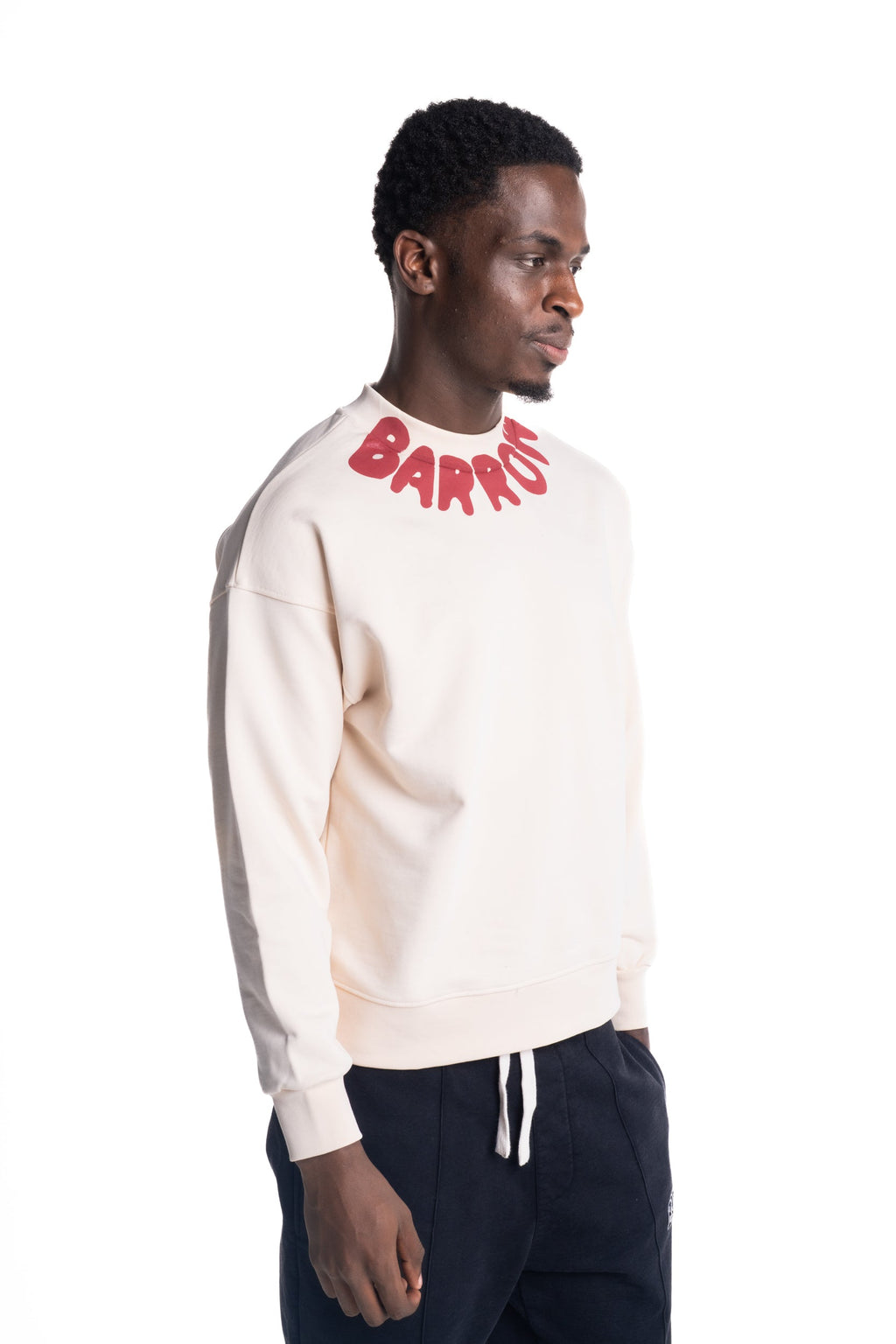 Barrow Men's Sweatshirt | S6BWUASW070-Cream