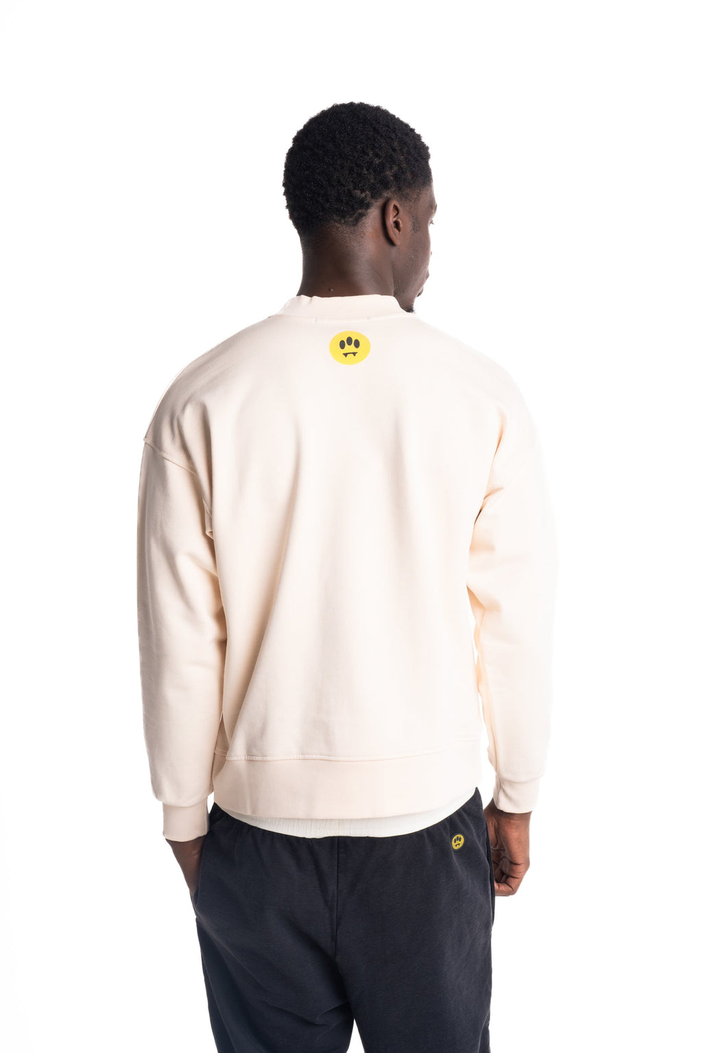 Barrow Men's Sweatshirt | S6BWUASW070-Cream