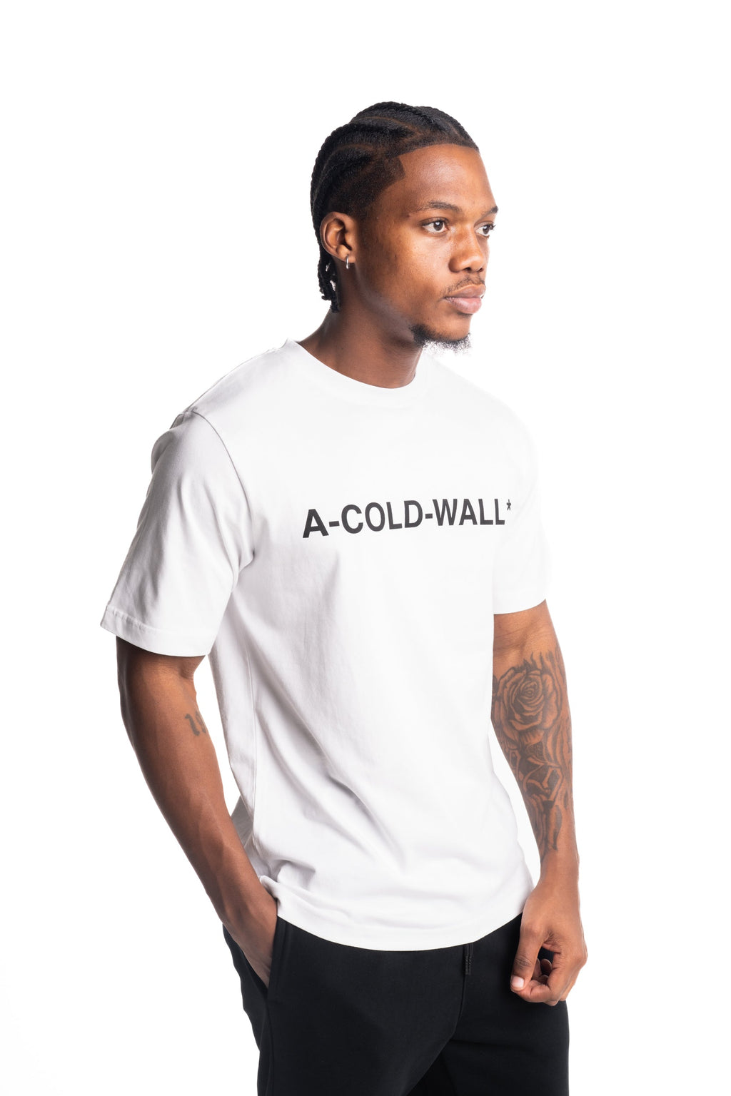 A Cold Wall Men's Tapley Logo T Shirt | ACW100-2012-White
