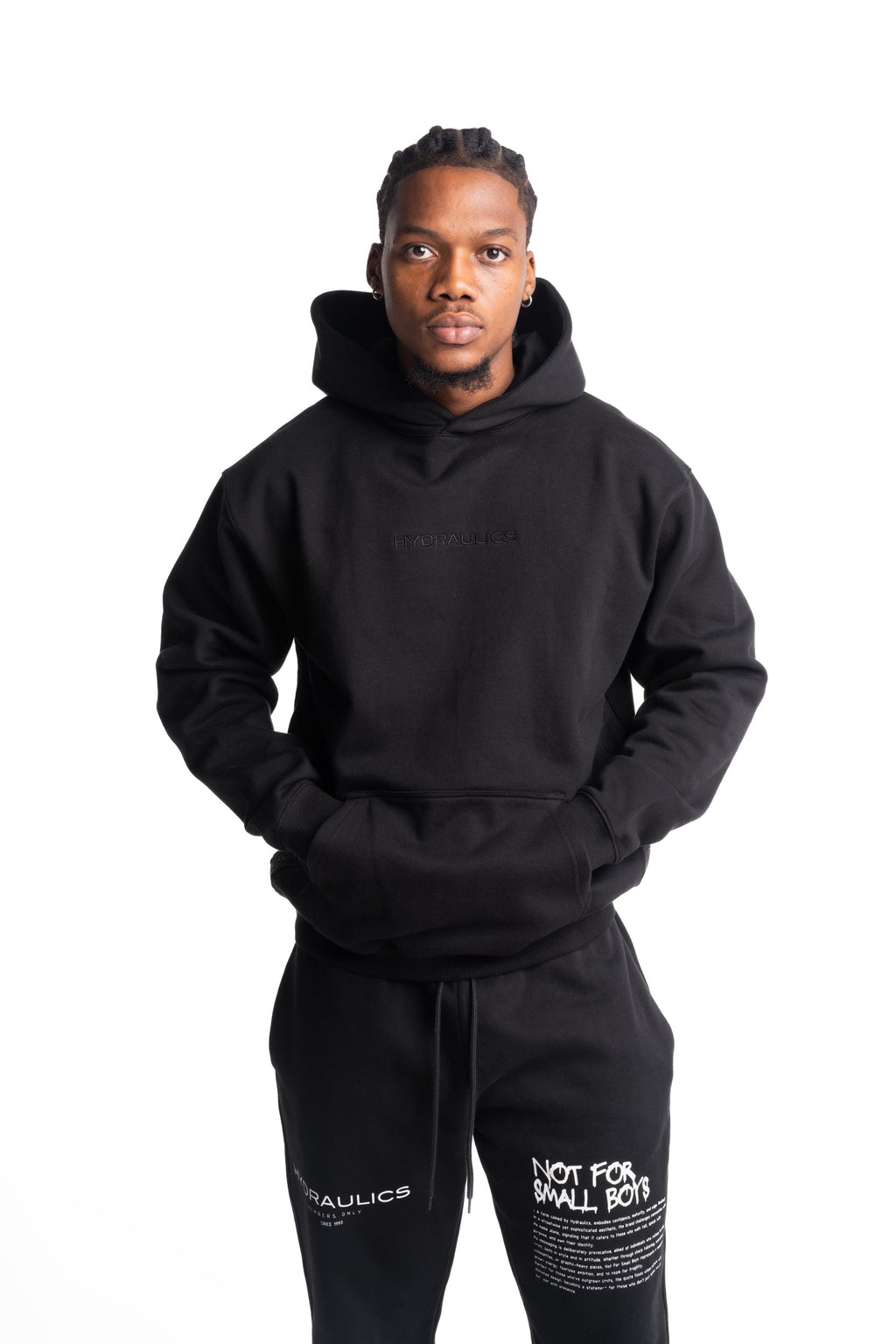 Hydraulics Side Panel Hoodie Black |